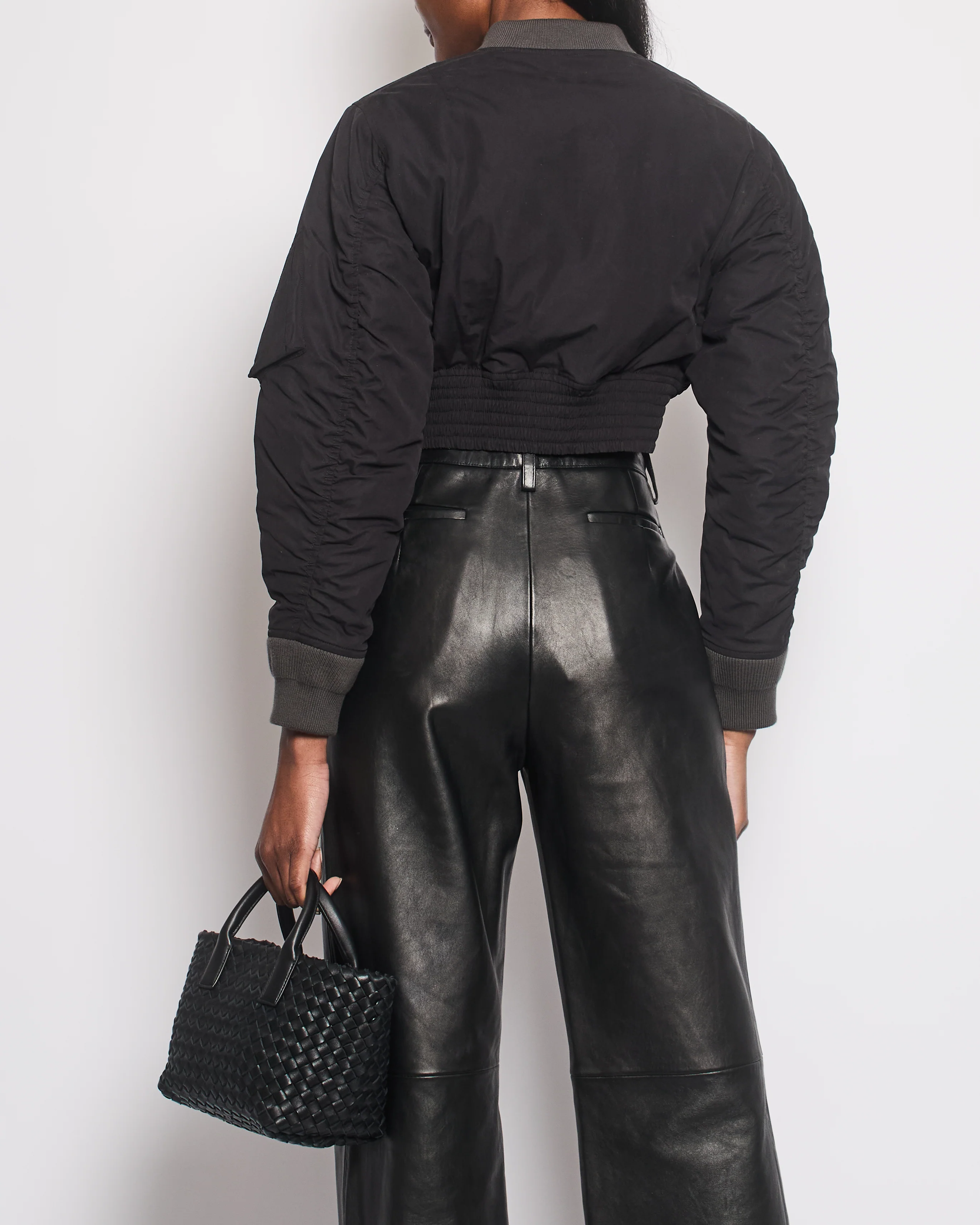 Louis Vuitton Black Cropped Utility Bomber Jacket Size FR 36 (UK 8) RRP £3,550 - Image 2