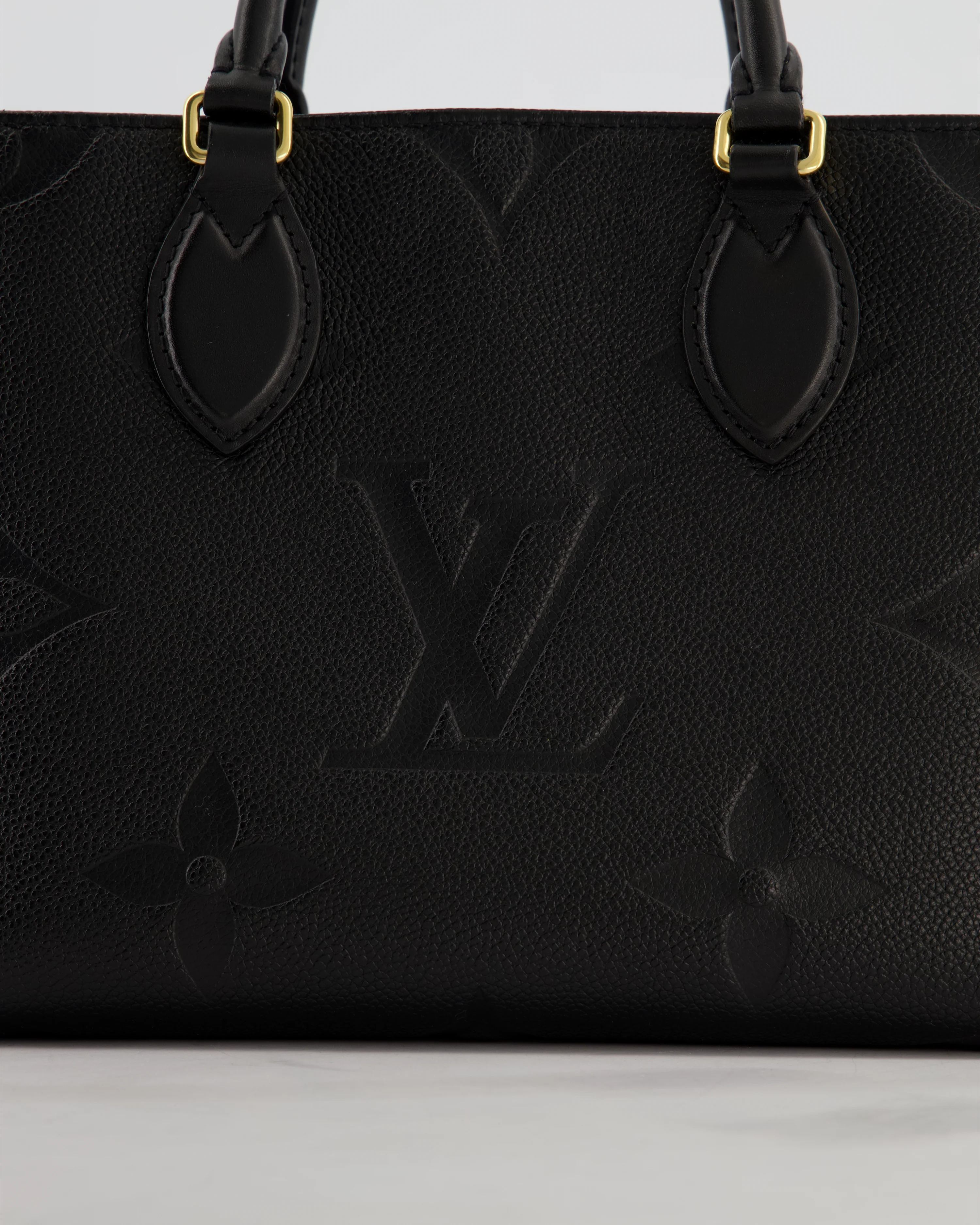 Louis Vuitton Black On the Go Small BB Tote in Empreinte Monogram Leather with Gold Hardware - Image 15