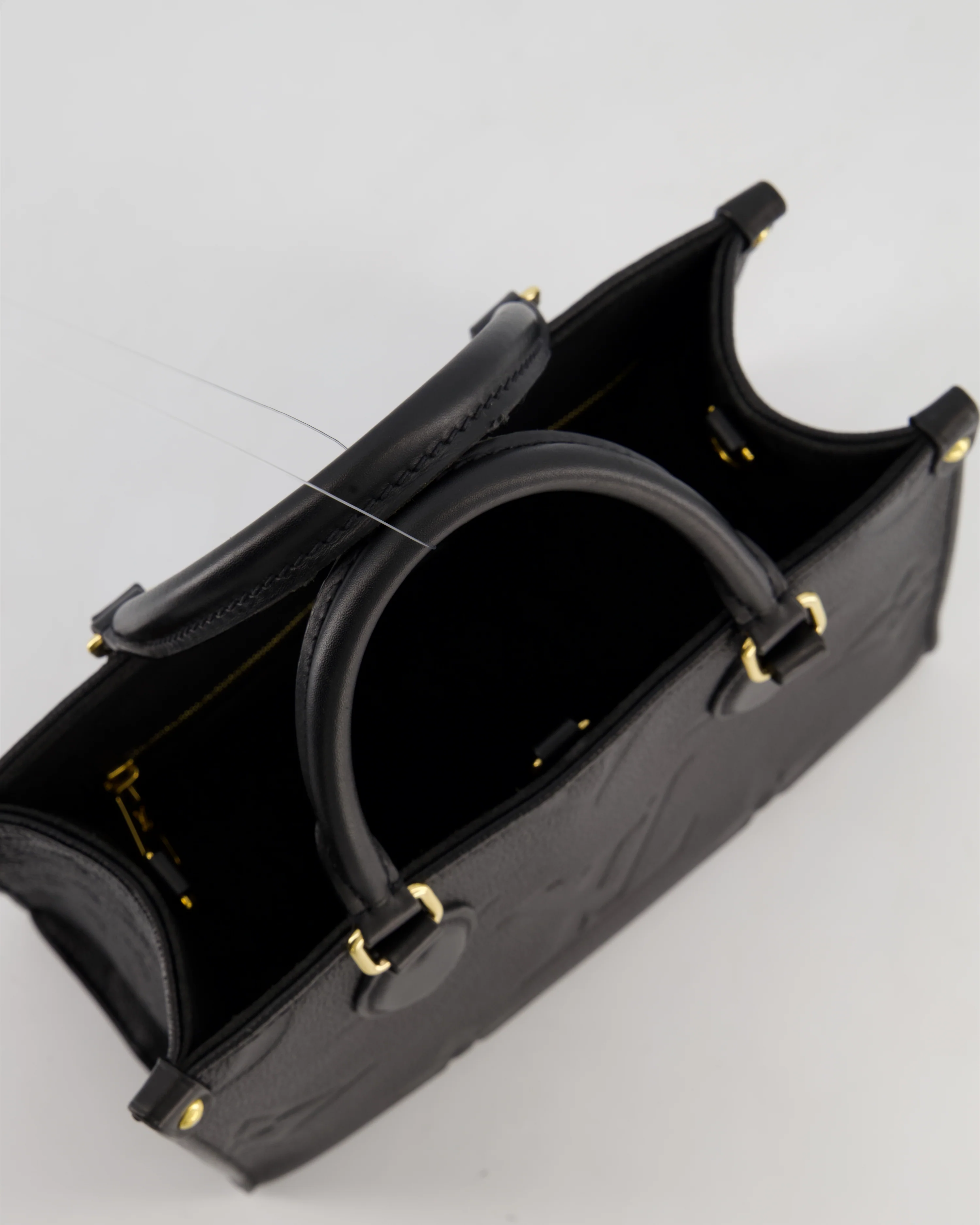 Louis Vuitton Black On the Go Small BB Tote in Empreinte Monogram Leather with Gold Hardware - Image 16