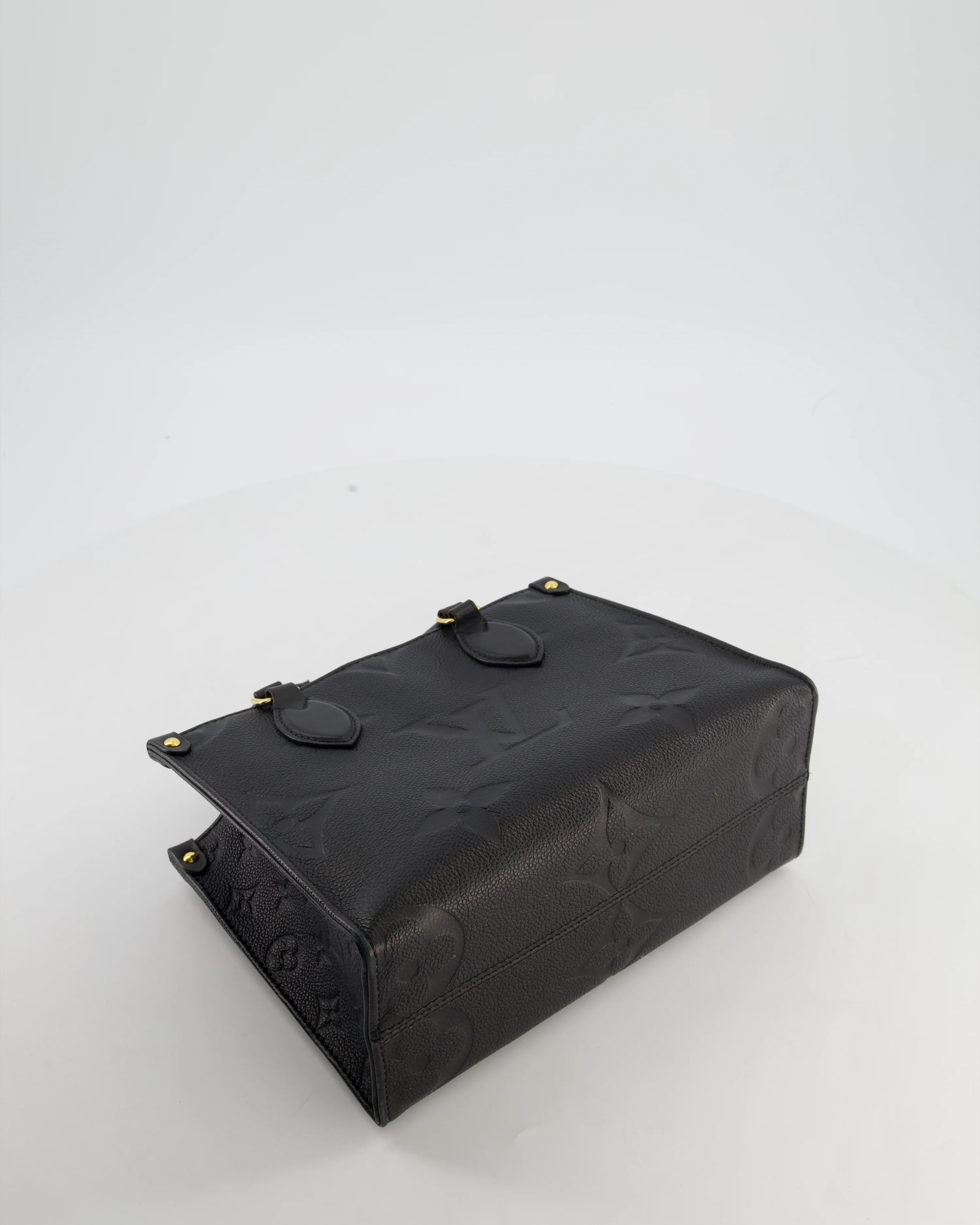 Louis Vuitton Black On the Go Small BB Tote in Empreinte Monogram Leather with Gold Hardware - Image 18