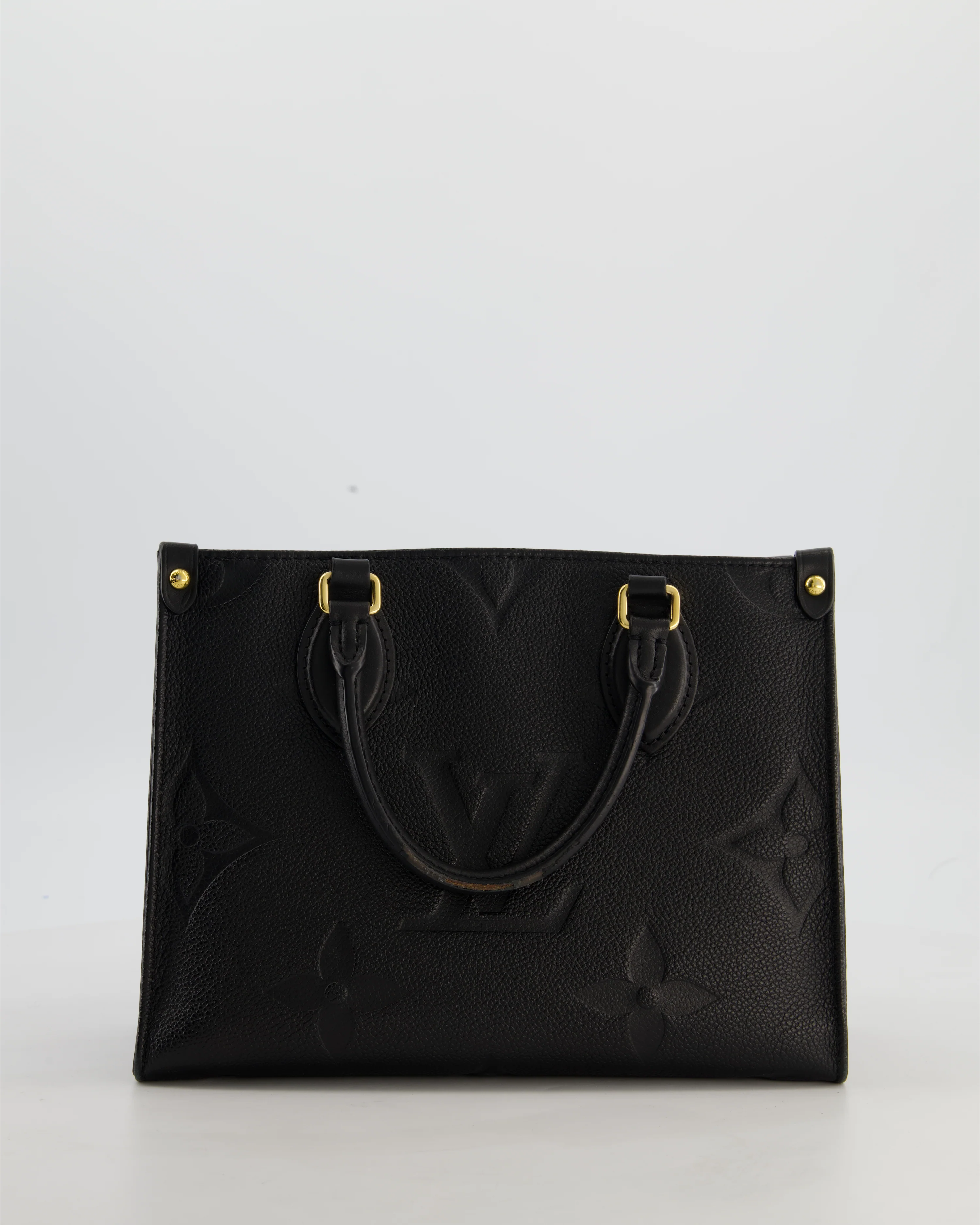 Louis Vuitton Black On the Go Small BB Tote in Empreinte Monogram Leather with Gold Hardware - Image 2