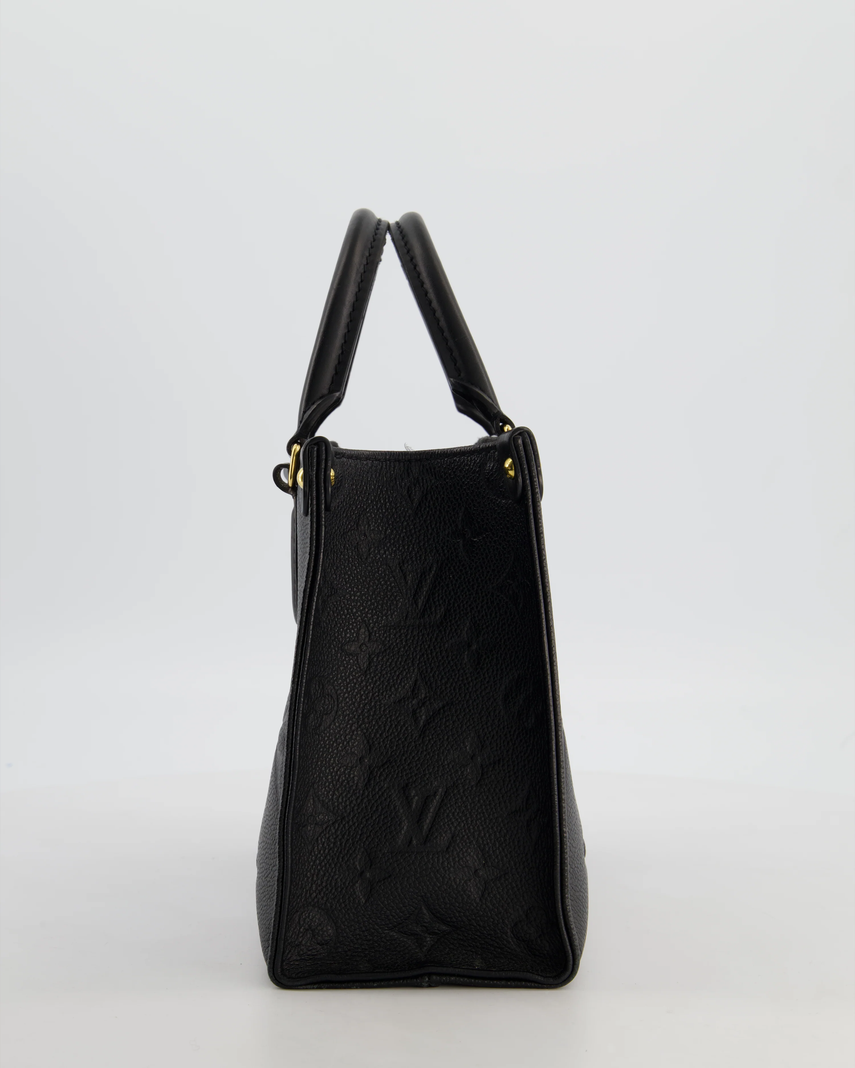 Louis Vuitton Black On the Go Small BB Tote in Empreinte Monogram Leather with Gold Hardware - Image 5