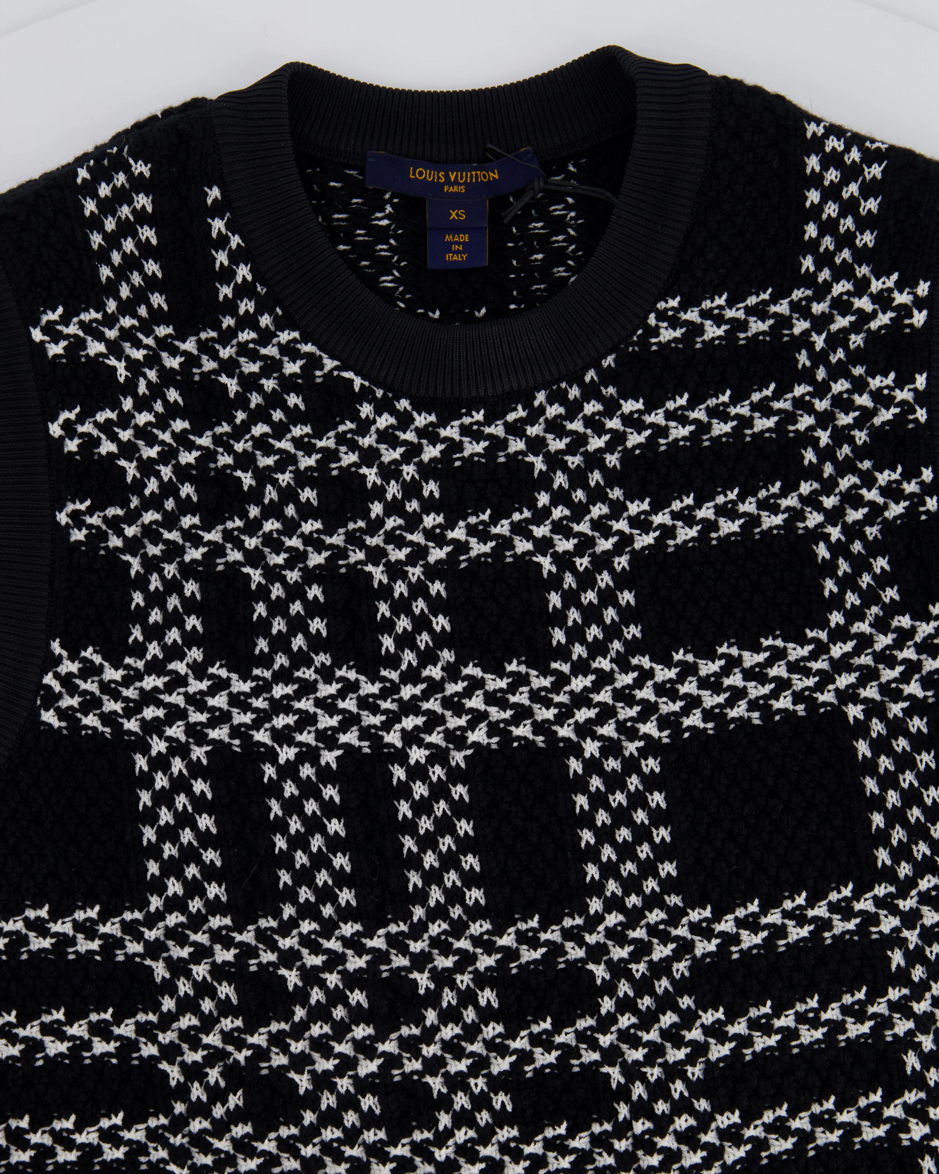 Louis Vuitton Black, White Graphic Knit Mini Dress Size XS (UK 6) RRP £1,720 - Image 10