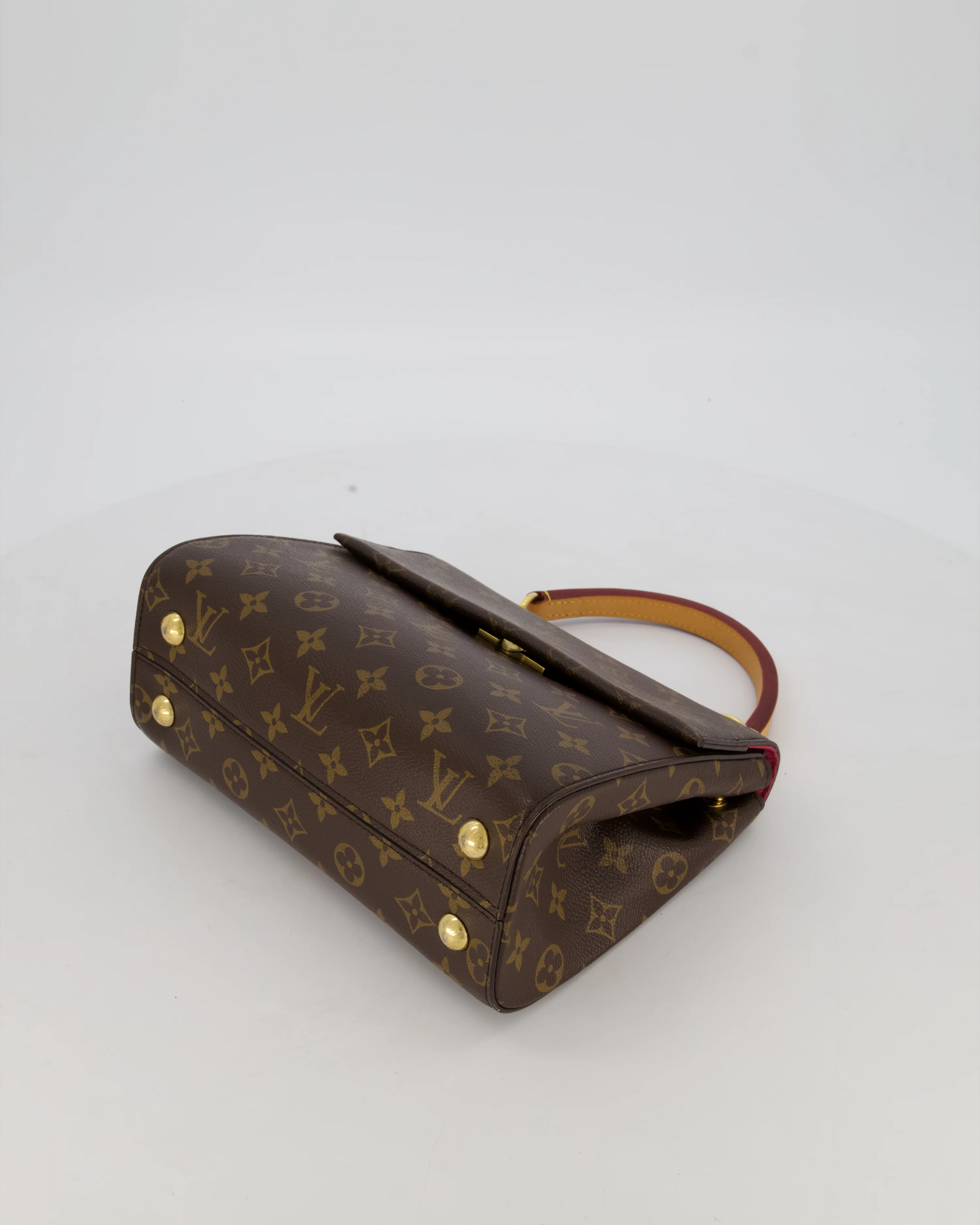 Louis Vuitton Brown Cluny BB Bag in Monogram Coated Canvas & Vacchetta Leather with Gold Hardware - Image 20