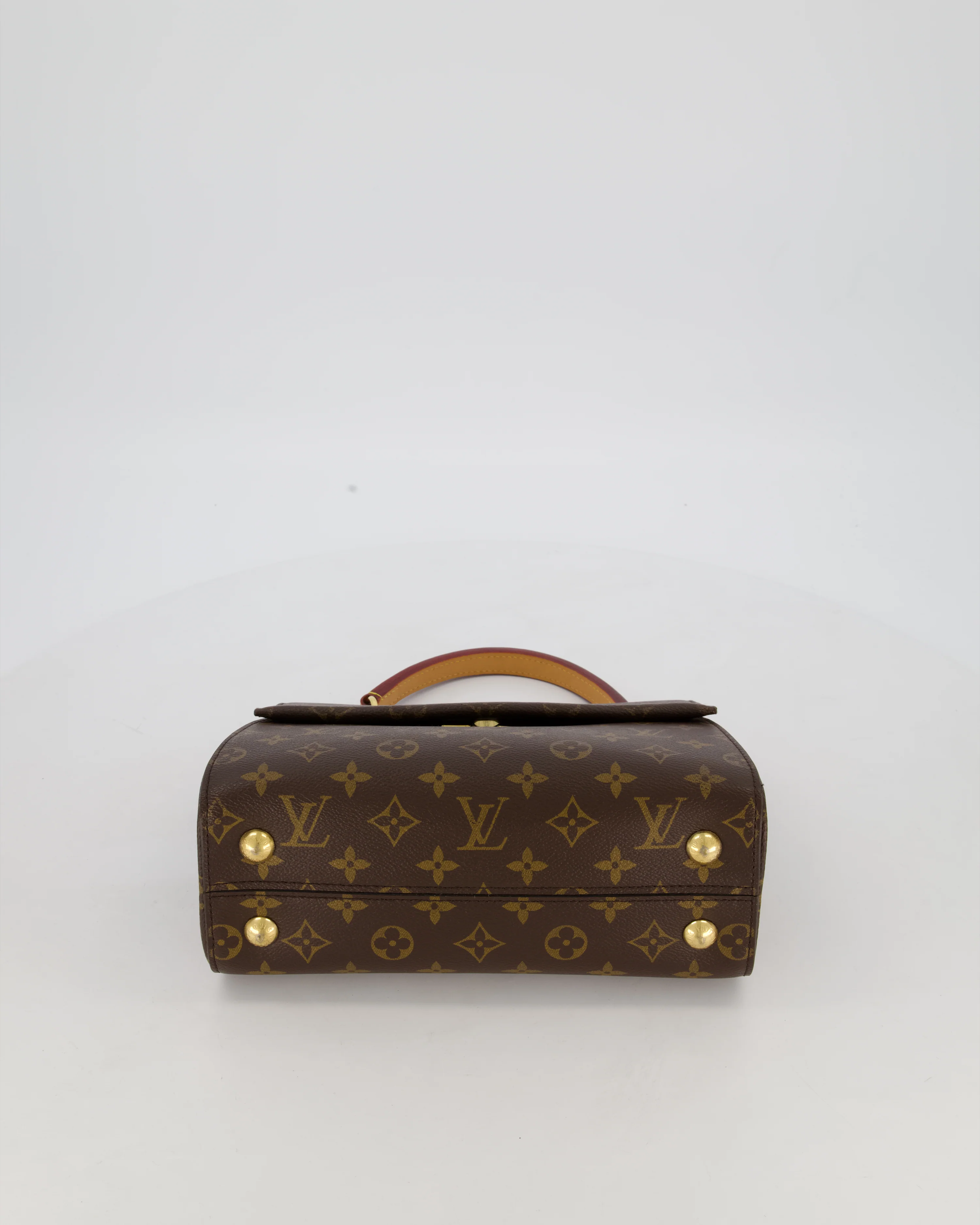 Louis Vuitton Brown Cluny BB Bag in Monogram Coated Canvas & Vacchetta Leather with Gold Hardware - Image 21