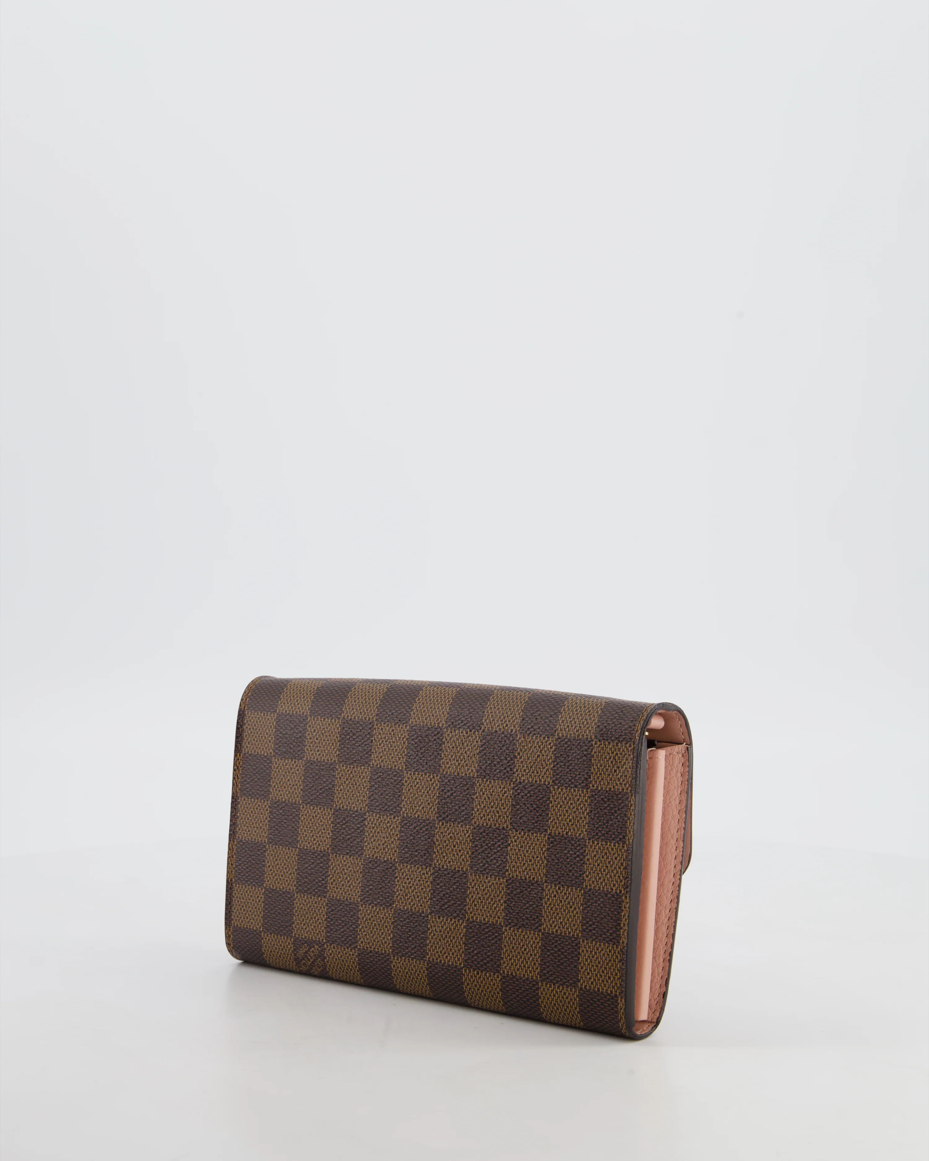Louis Vuitton Brown Croisette Wallet on Chain in Damier Ebene Canvas with Gold Hardware - Image 7