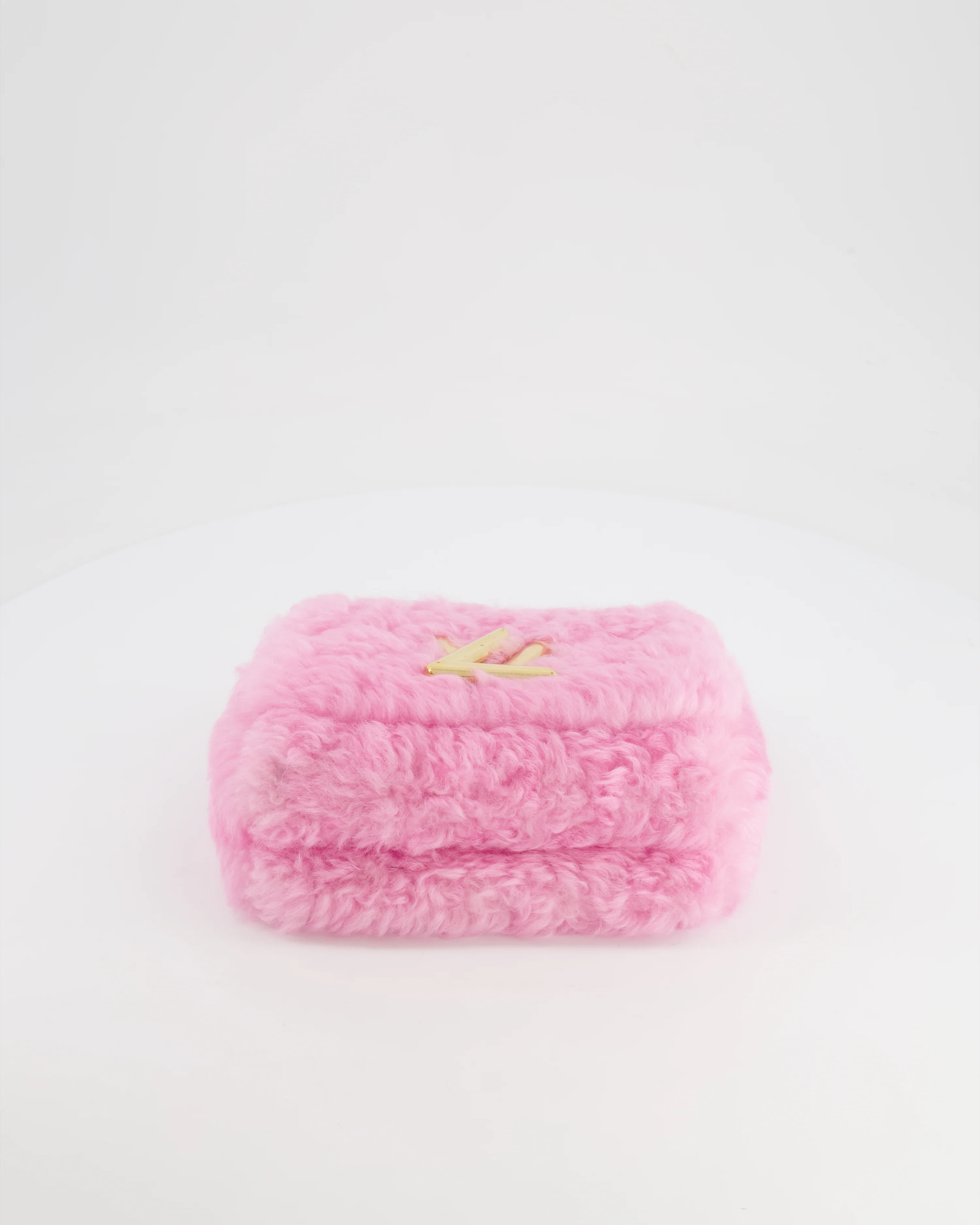Louis Vuitton Candy Pink Shearling LV Twist PM Bag with Gold Hardware - Image 20