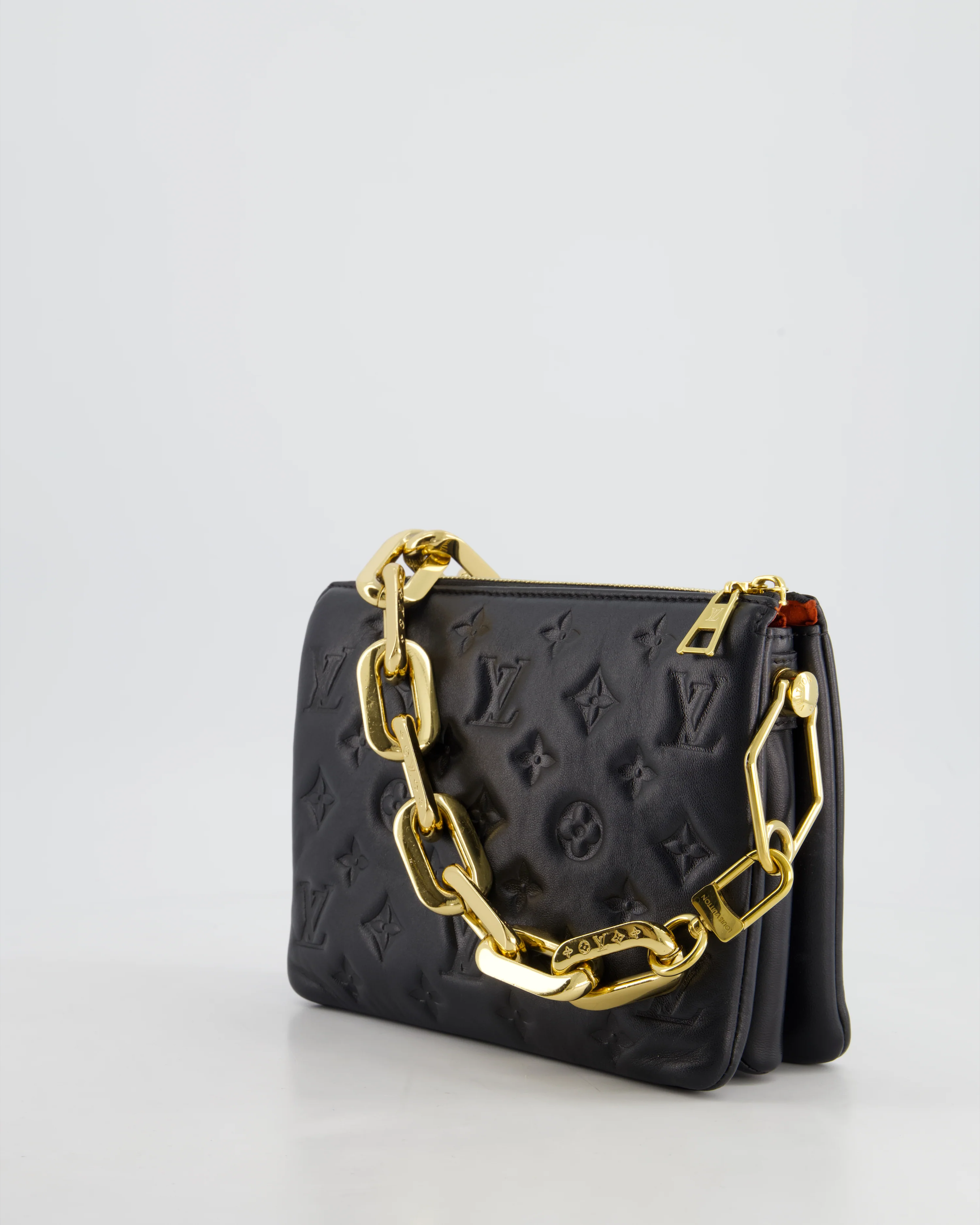 Louis Vuitton Coussin BB Bag in Black Monogram Embossed Calfskin Leather with Gold Chain Strap £2,940 - Image 10