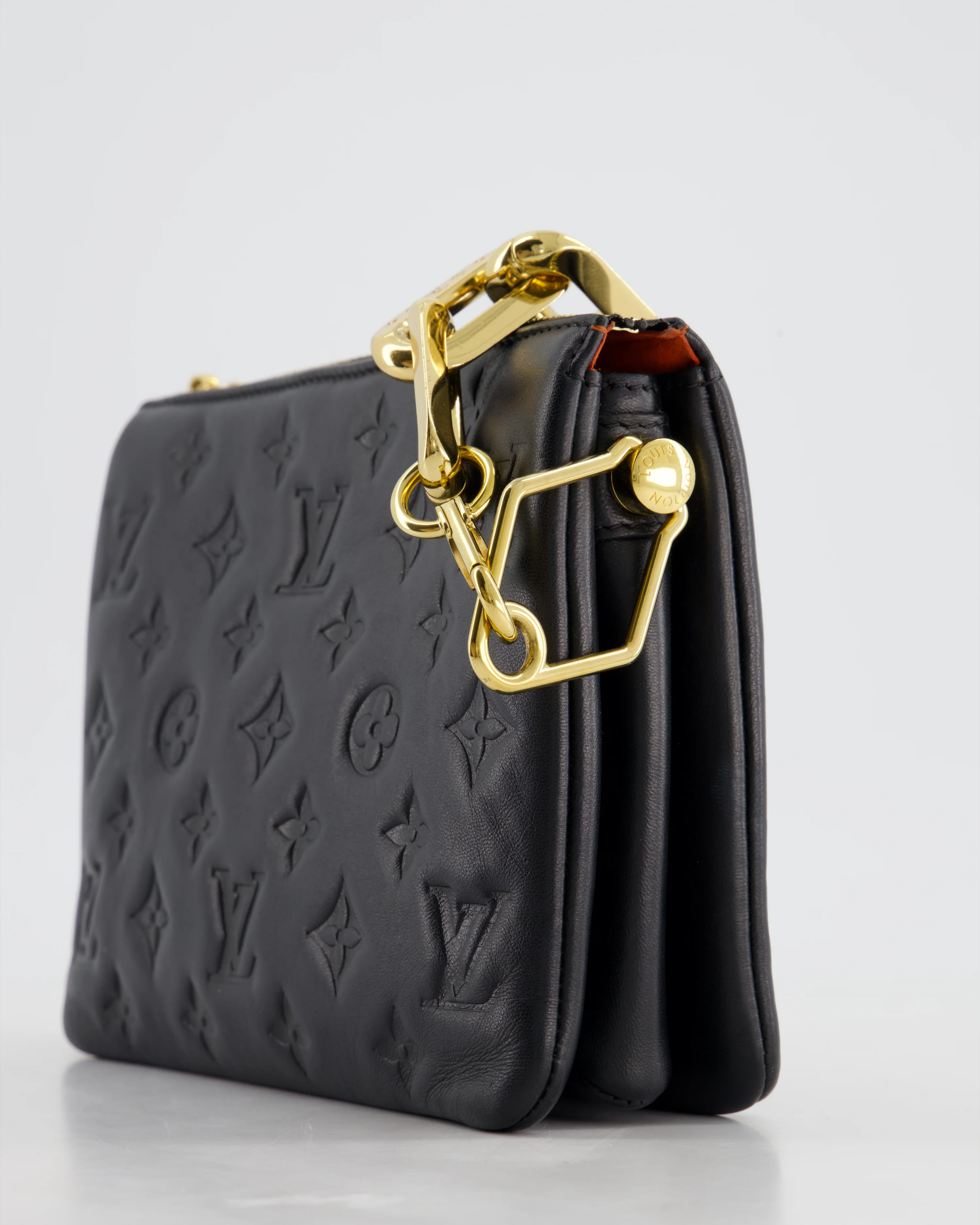 Louis Vuitton Coussin BB Bag in Black Monogram Embossed Calfskin Leather with Gold Chain Strap £2,940 - Image 13
