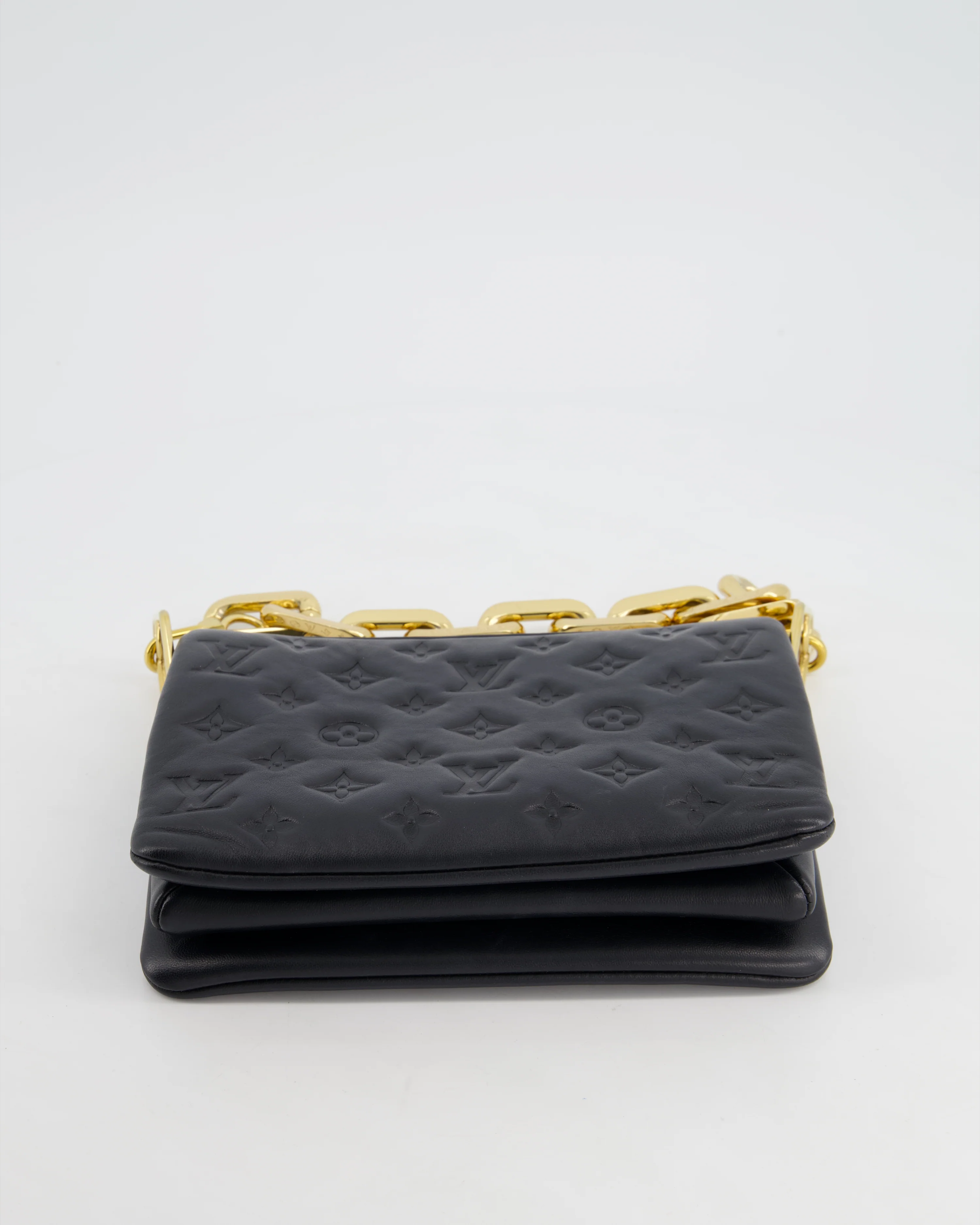 Louis Vuitton Coussin BB Bag in Black Monogram Embossed Calfskin Leather with Gold Chain Strap £2,940 - Image 19