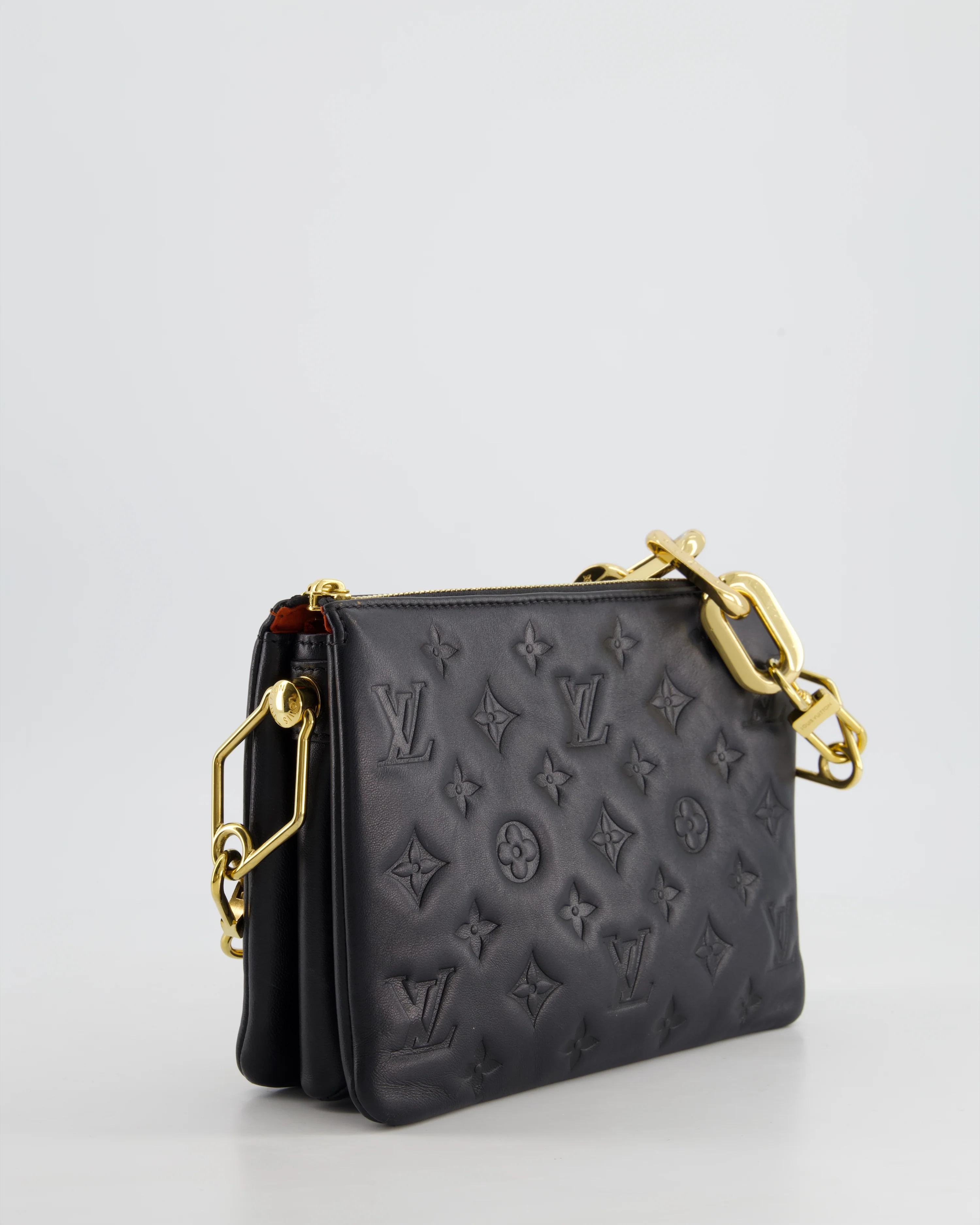 Louis Vuitton Coussin BB Bag in Black Monogram Embossed Calfskin Leather with Gold Chain Strap £2,940 - Image 6