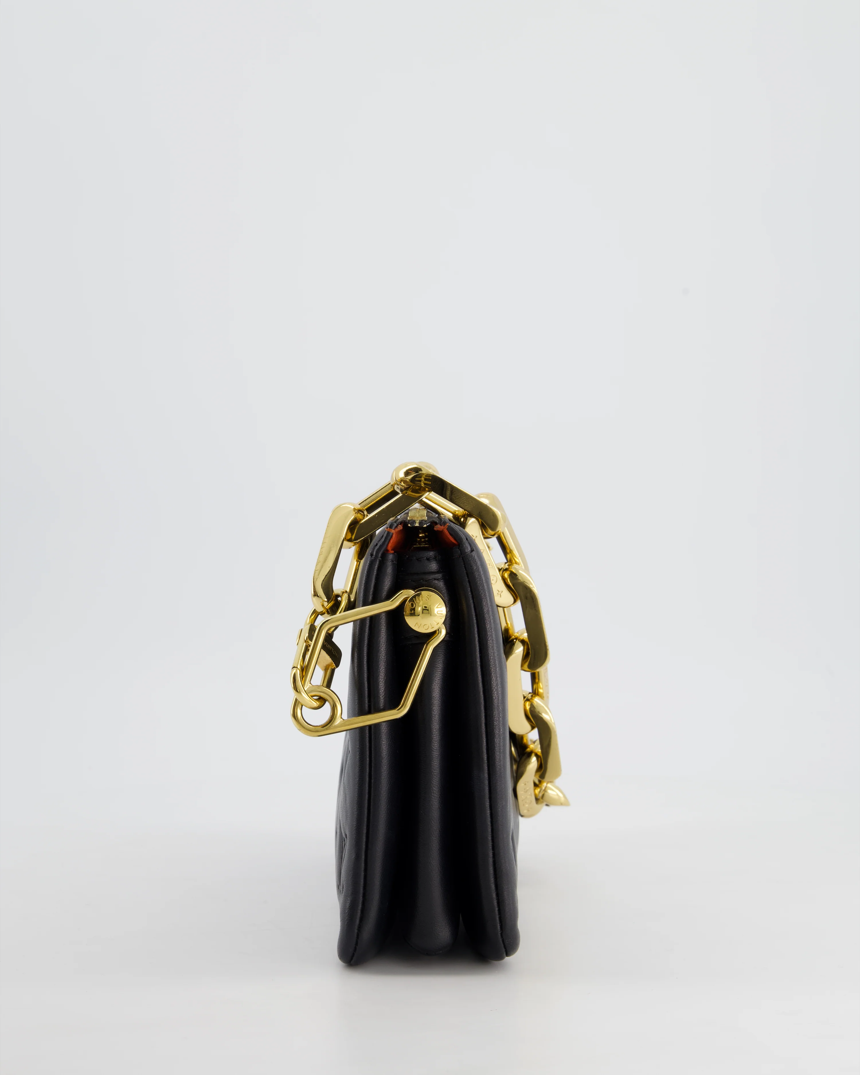 Louis Vuitton Coussin BB Bag in Black Monogram Embossed Calfskin Leather with Gold Chain Strap £2,940 - Image 8