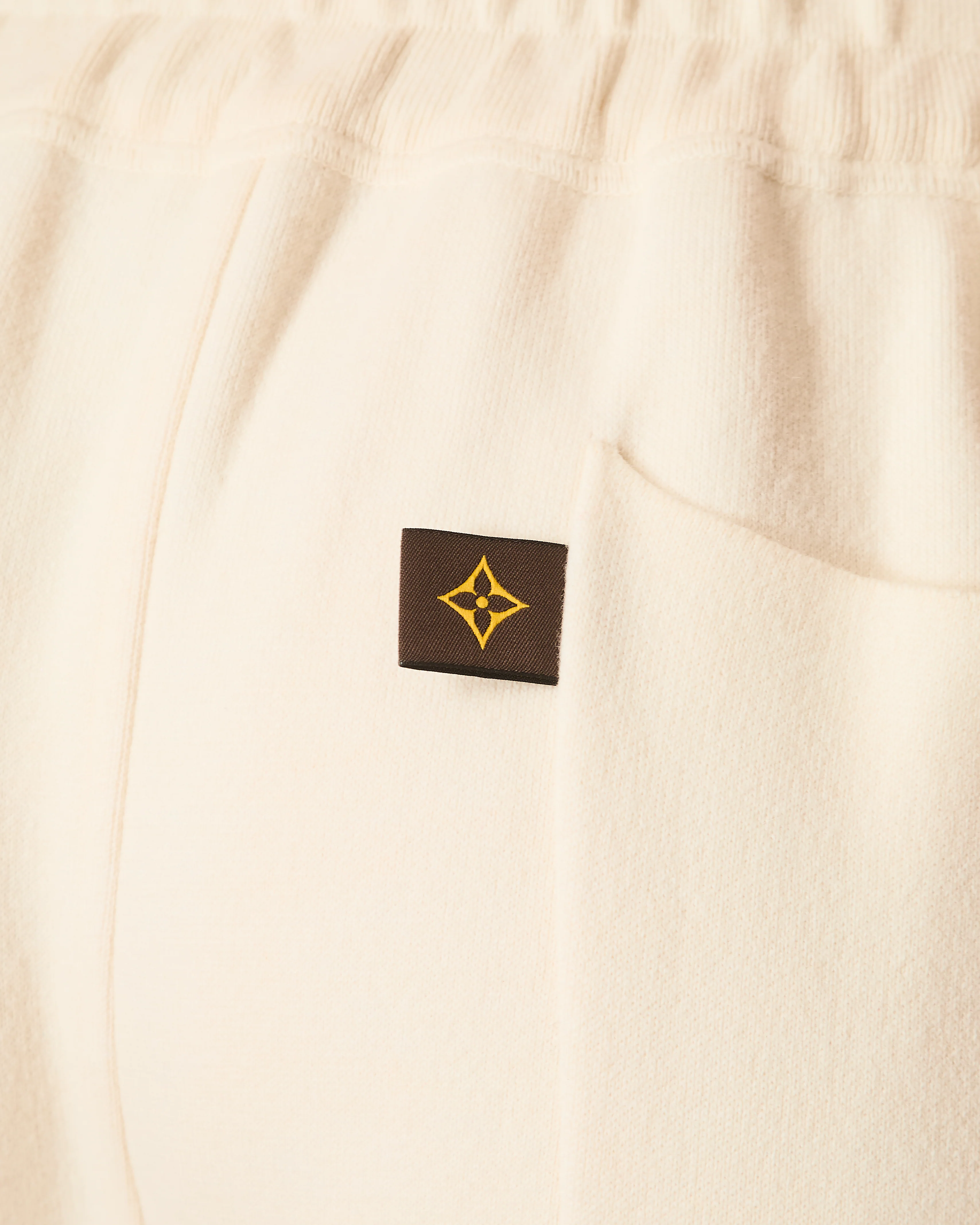 Louis Vuitton Cream Wool Monogram Joggers with Logo Detail Size M (UK 10) - Image 6