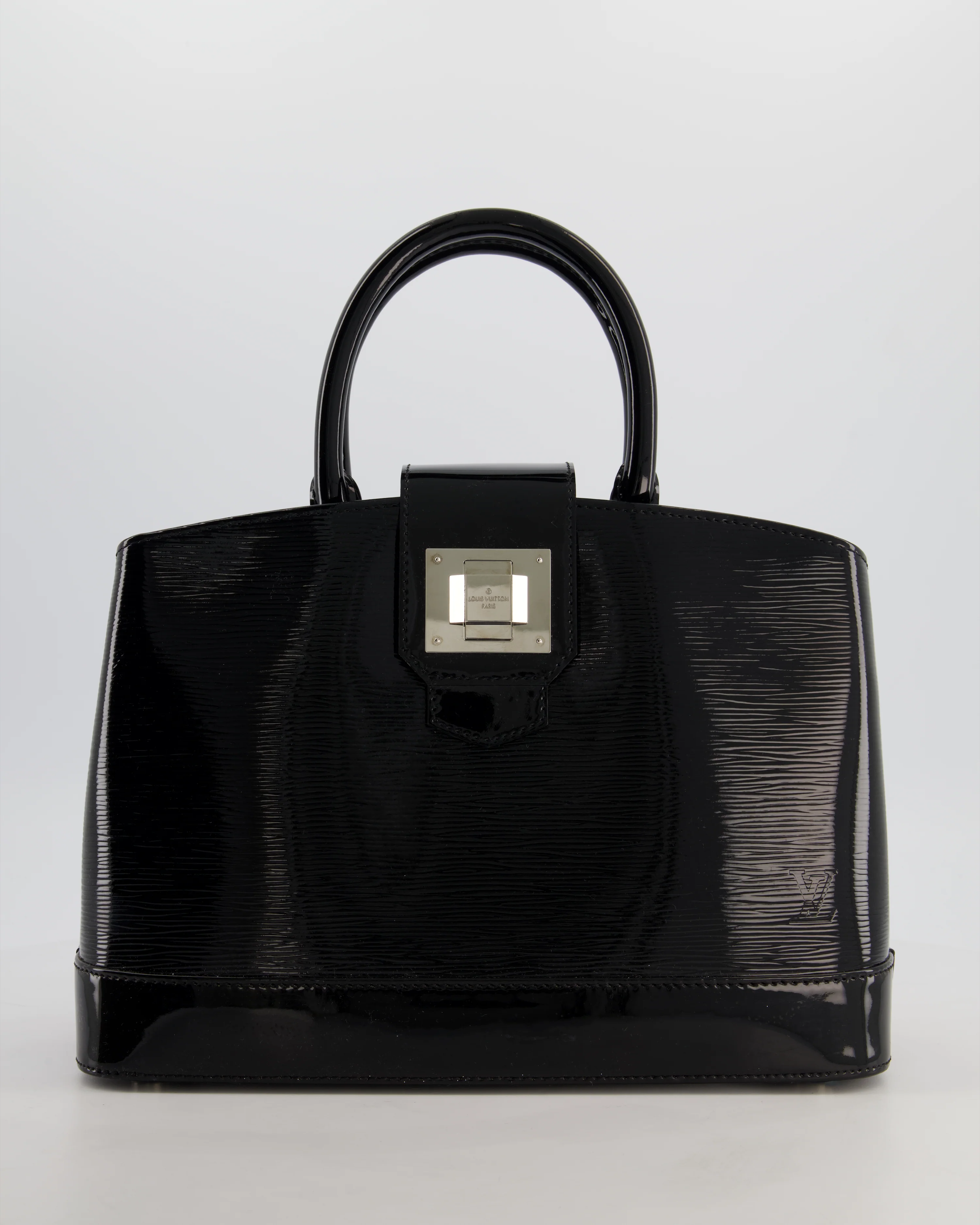 Louis Vuitton Mirabeau PM Bag in Black Electric Epi Leather with Silver Hardware