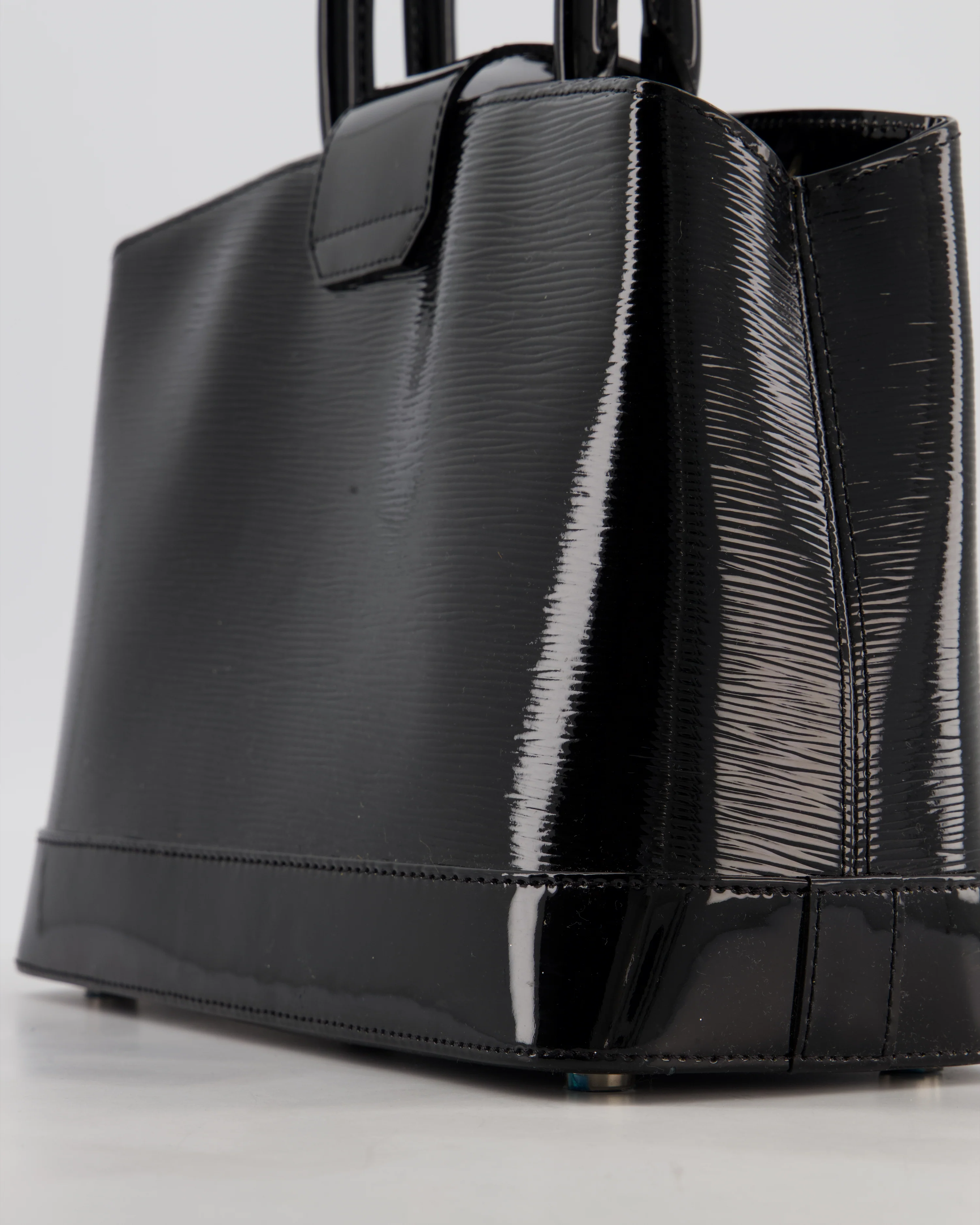 Louis Vuitton Mirabeau PM Bag in Black Electric Epi Leather with Silver Hardware - Image 11