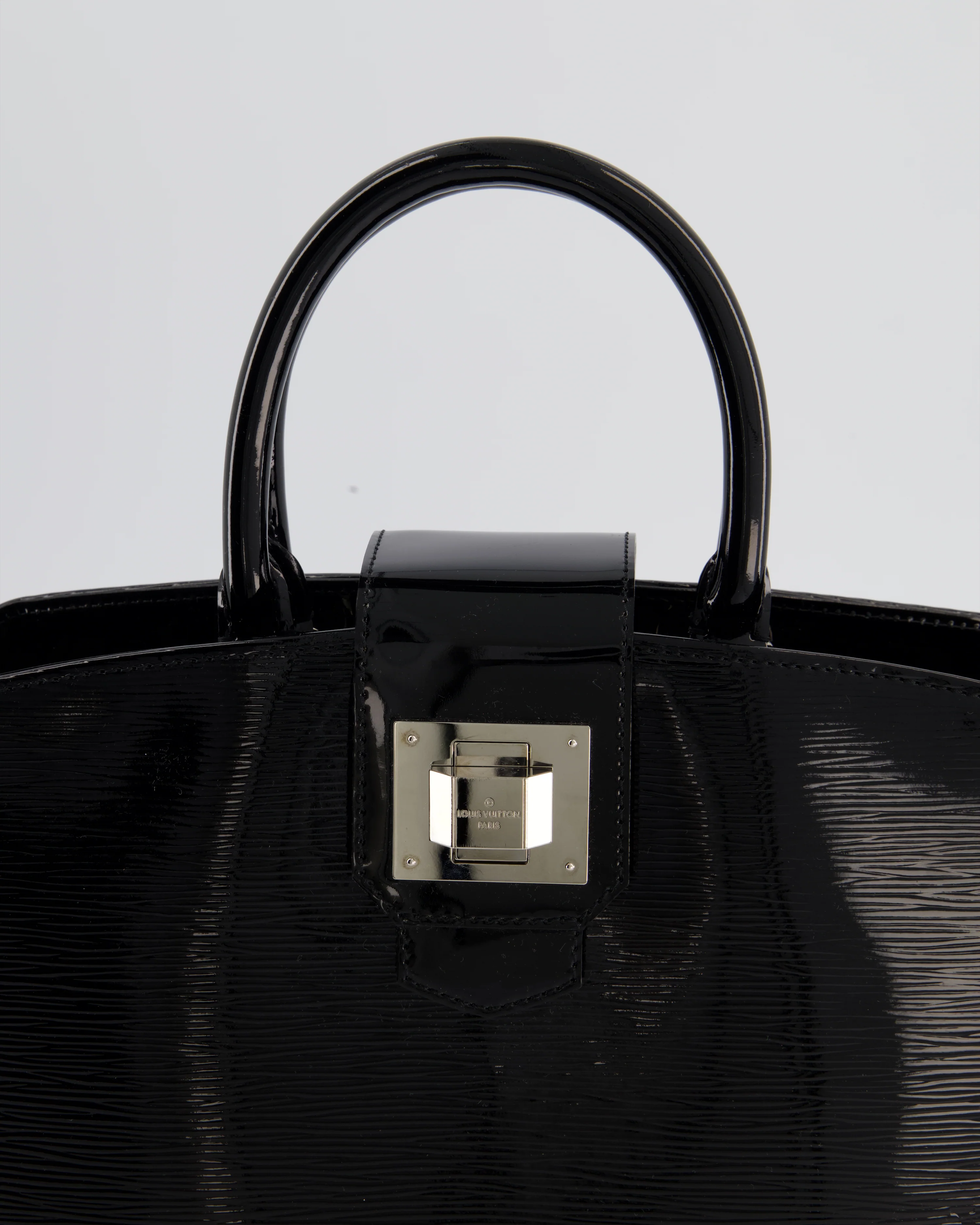 Louis Vuitton Mirabeau PM Bag in Black Electric Epi Leather with Silver Hardware - Image 16