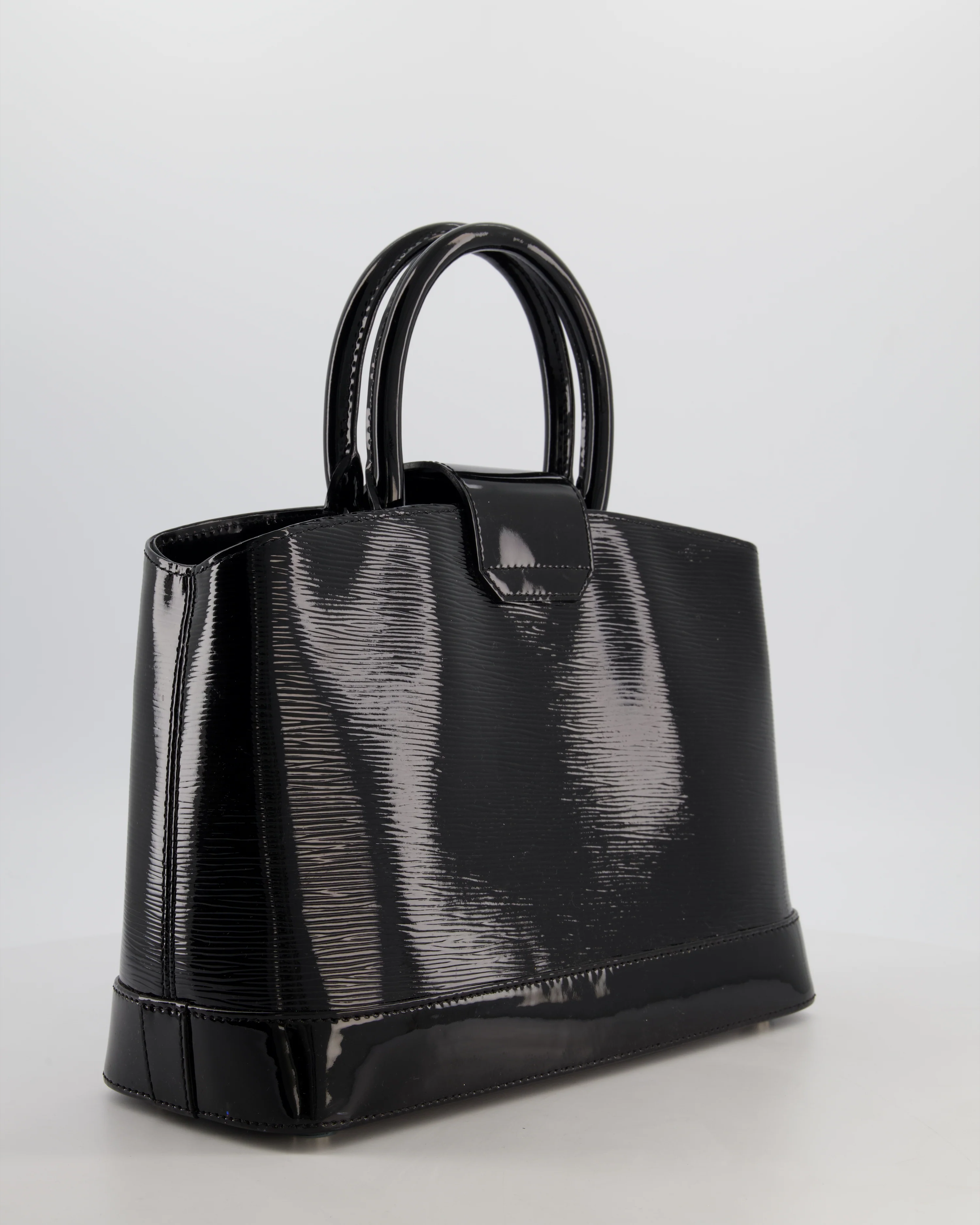 Louis Vuitton Mirabeau PM Bag in Black Electric Epi Leather with Silver Hardware - Image 6