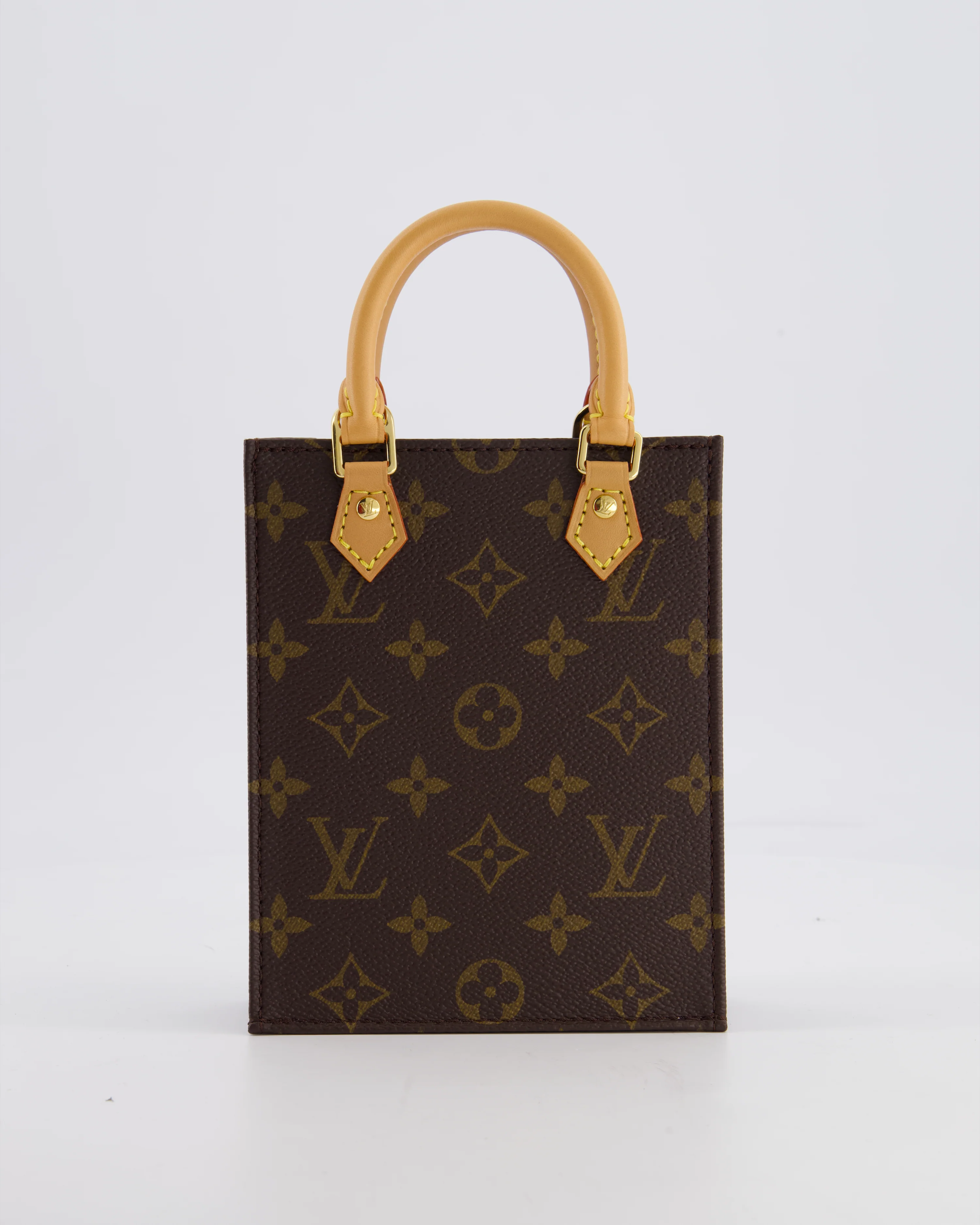 Louis Vuitton Petit Sac Plat Crossbody Bag in Brown Monogram Canvas with Gold Hardware RRP £1420 - Image 2