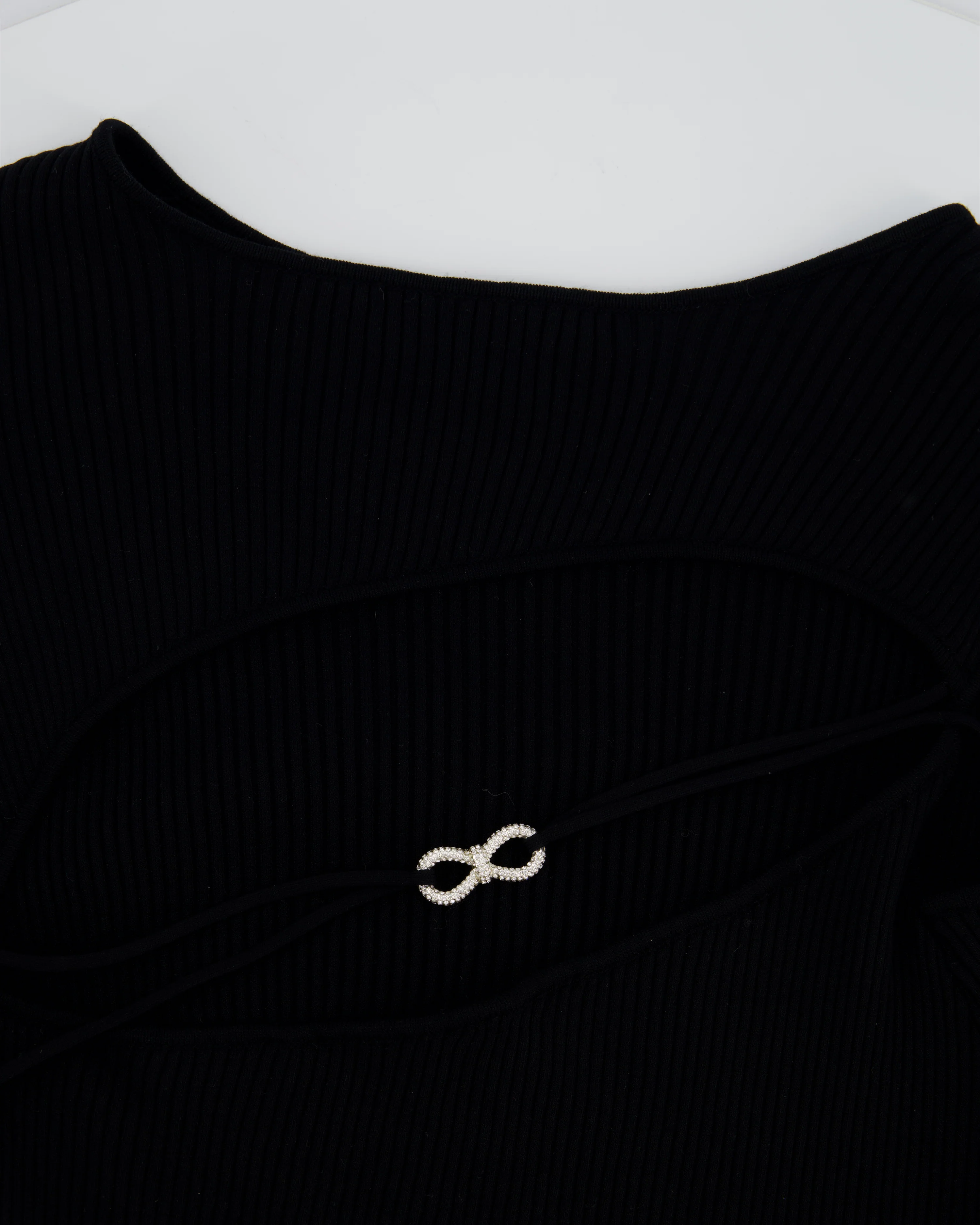 Mach and Mach Black Full Sleeve Chest Cut Out Bow Detail Short Dress Size (UK 12) - Image 7