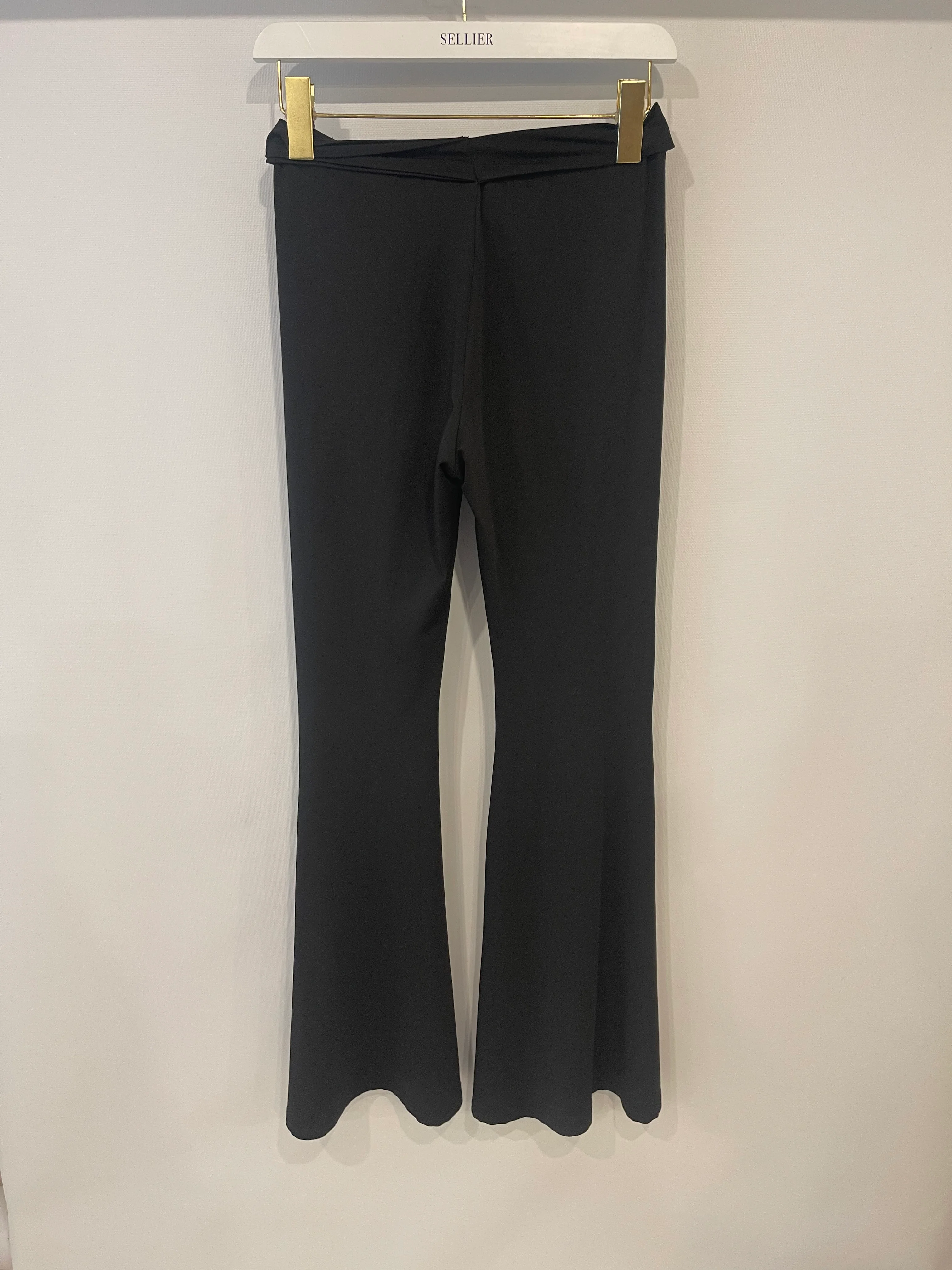 Magda Butrym Black Trousers with Belt Flower Detail Size FR 34 (UK 6) - Image 10