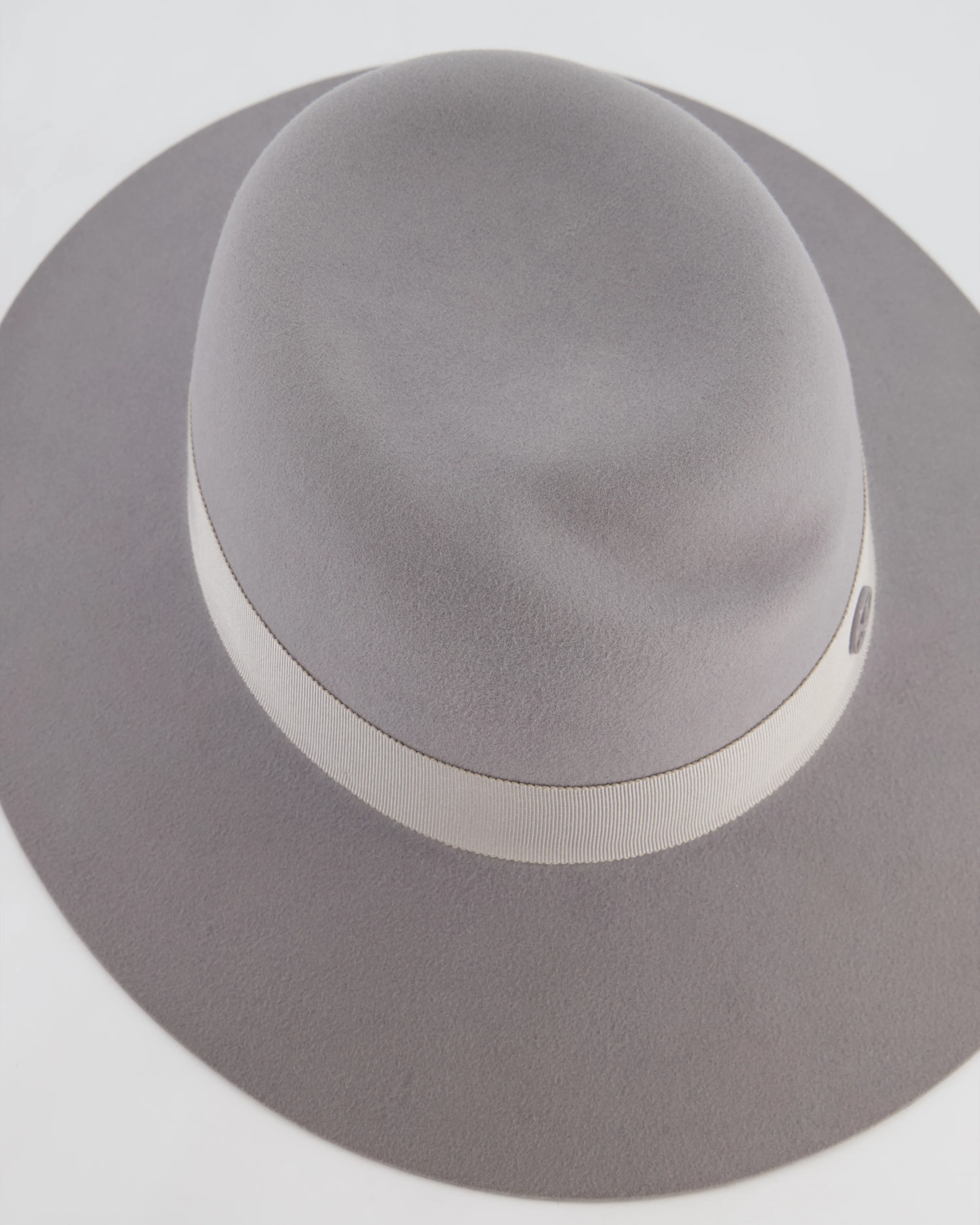 Maison Michel Grey Felt Fedora Hat Size M - Image 2