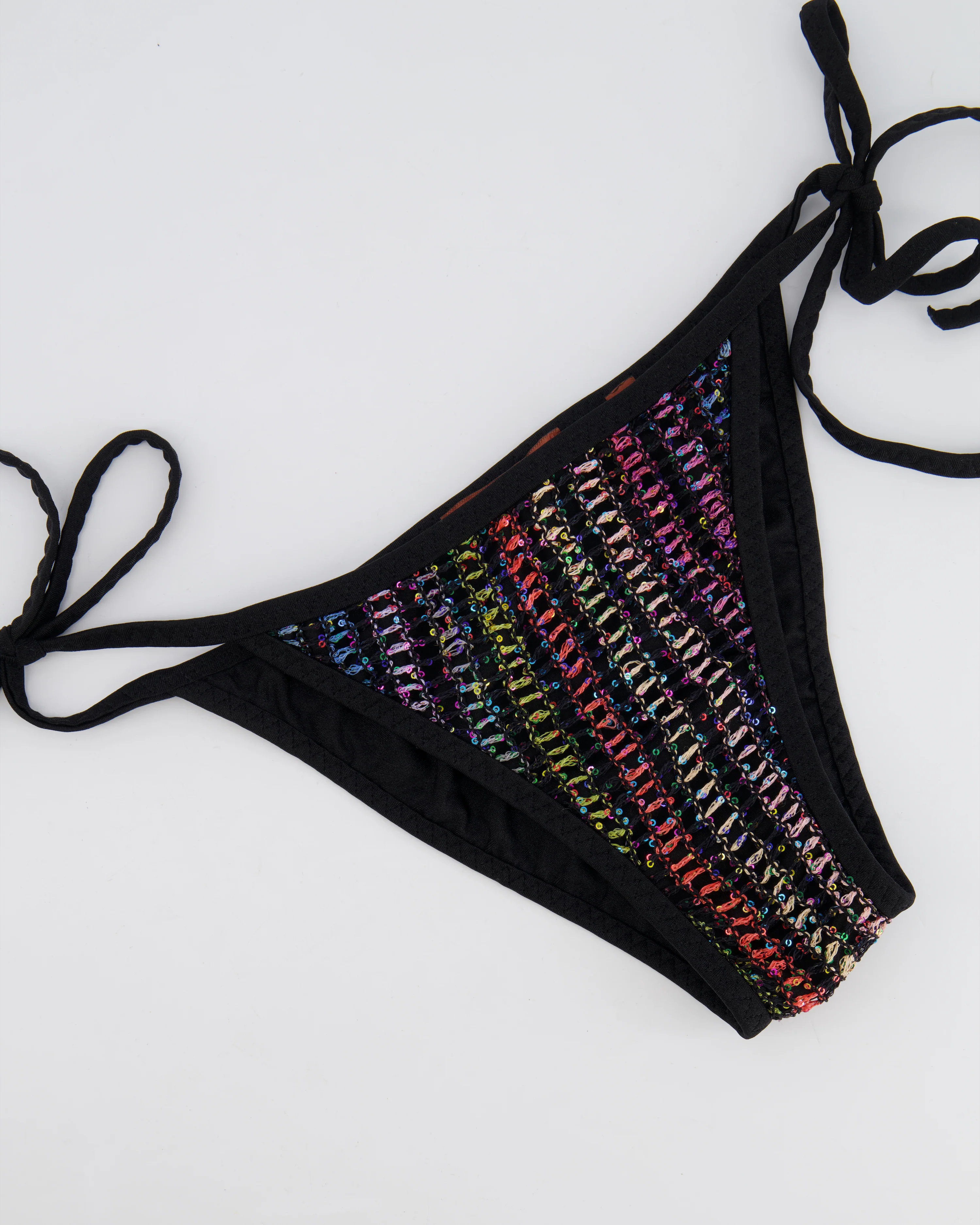 Missoni Black and Multicolour Bikini Set with Sequins Size IT 40 (UK 8) RRP £450 - Image 6