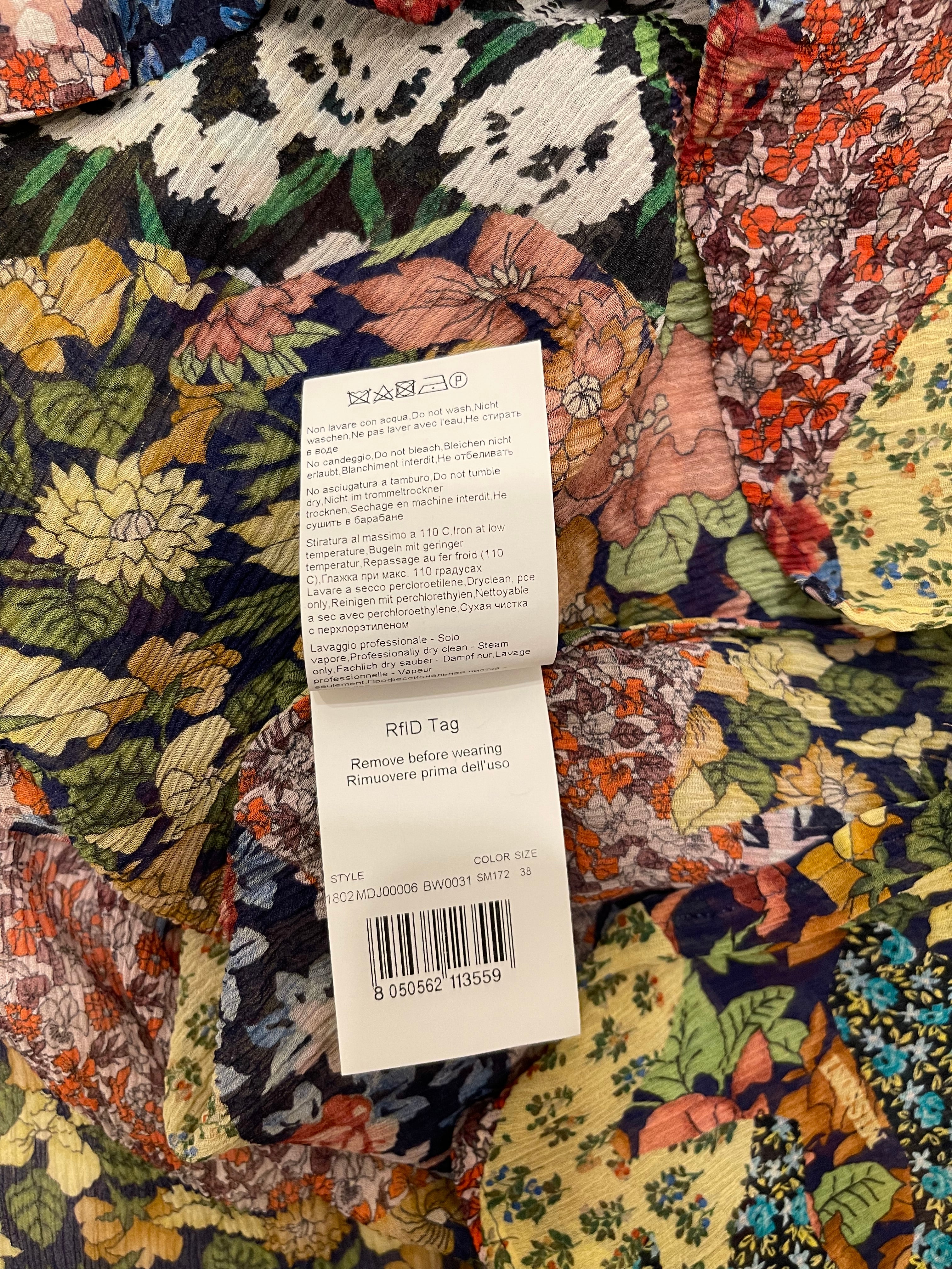 Missoni Multicolour Floral Silk Shirt Size IT 38 (UK 6) - Image 10