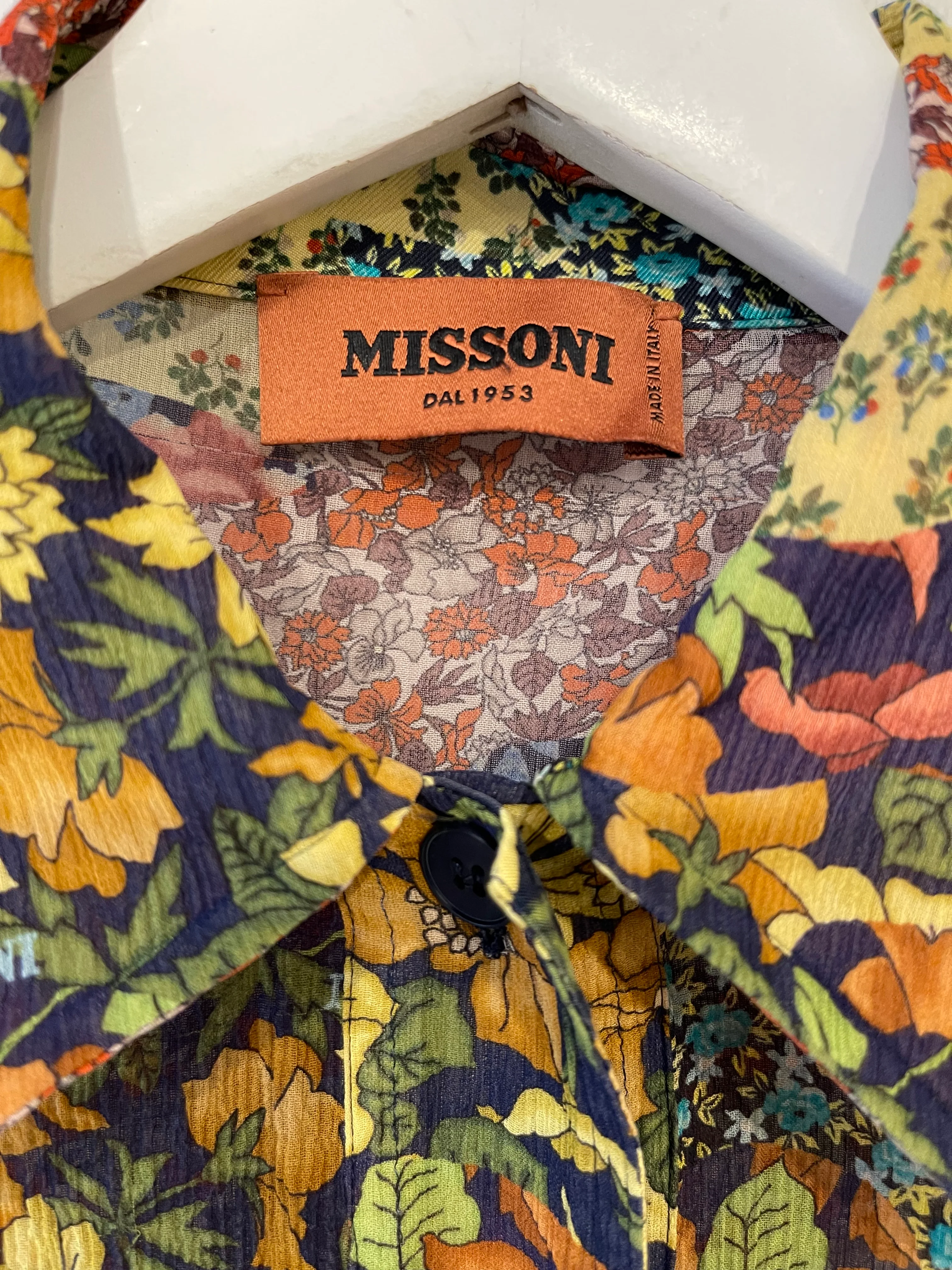 Missoni Multicolour Floral Silk Shirt Size IT 38 (UK 6) - Image 6