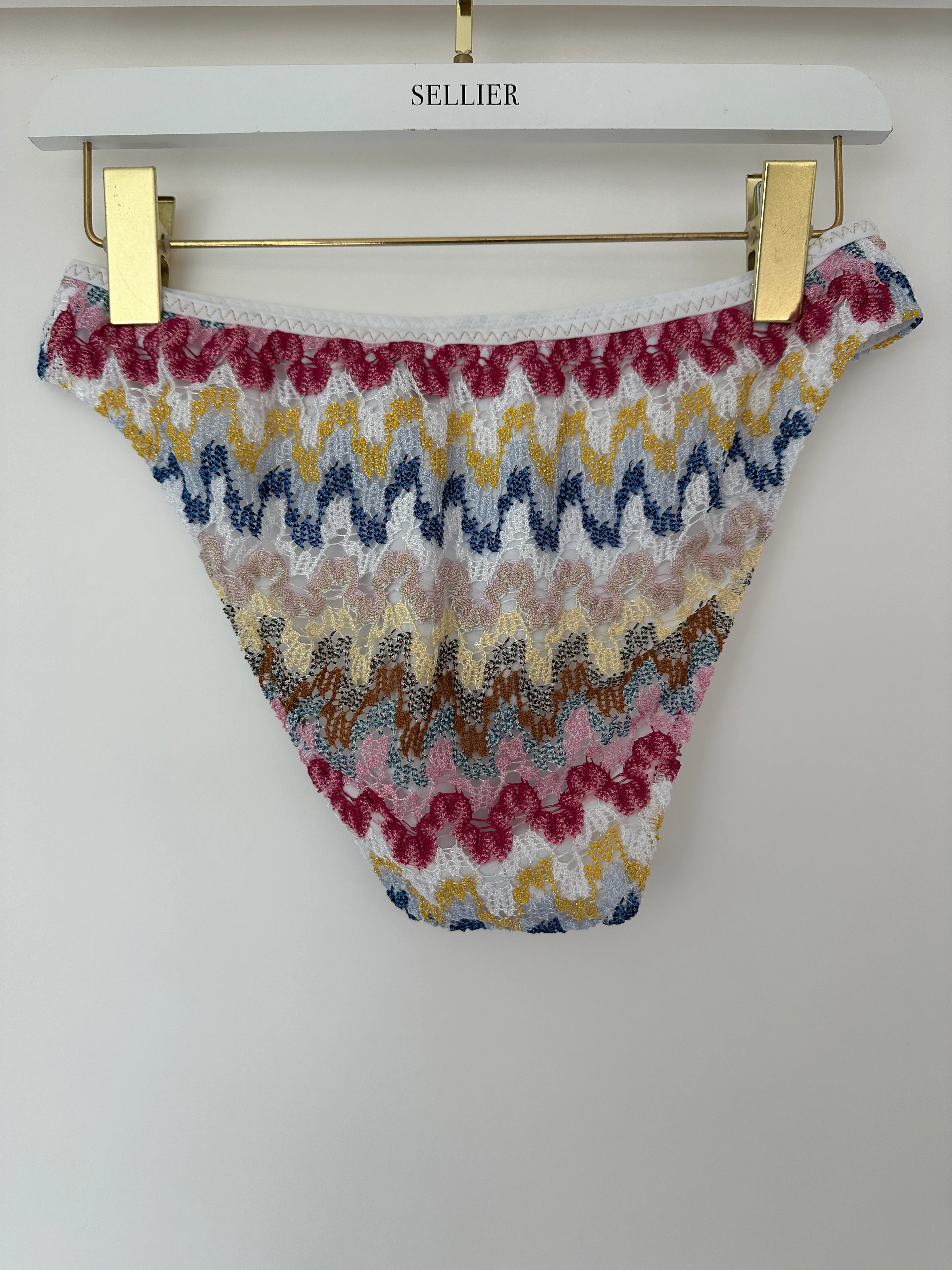 Missoni White and Multicolour Crochet Bikini Set Size IT 48 (UK 16) - Image 10