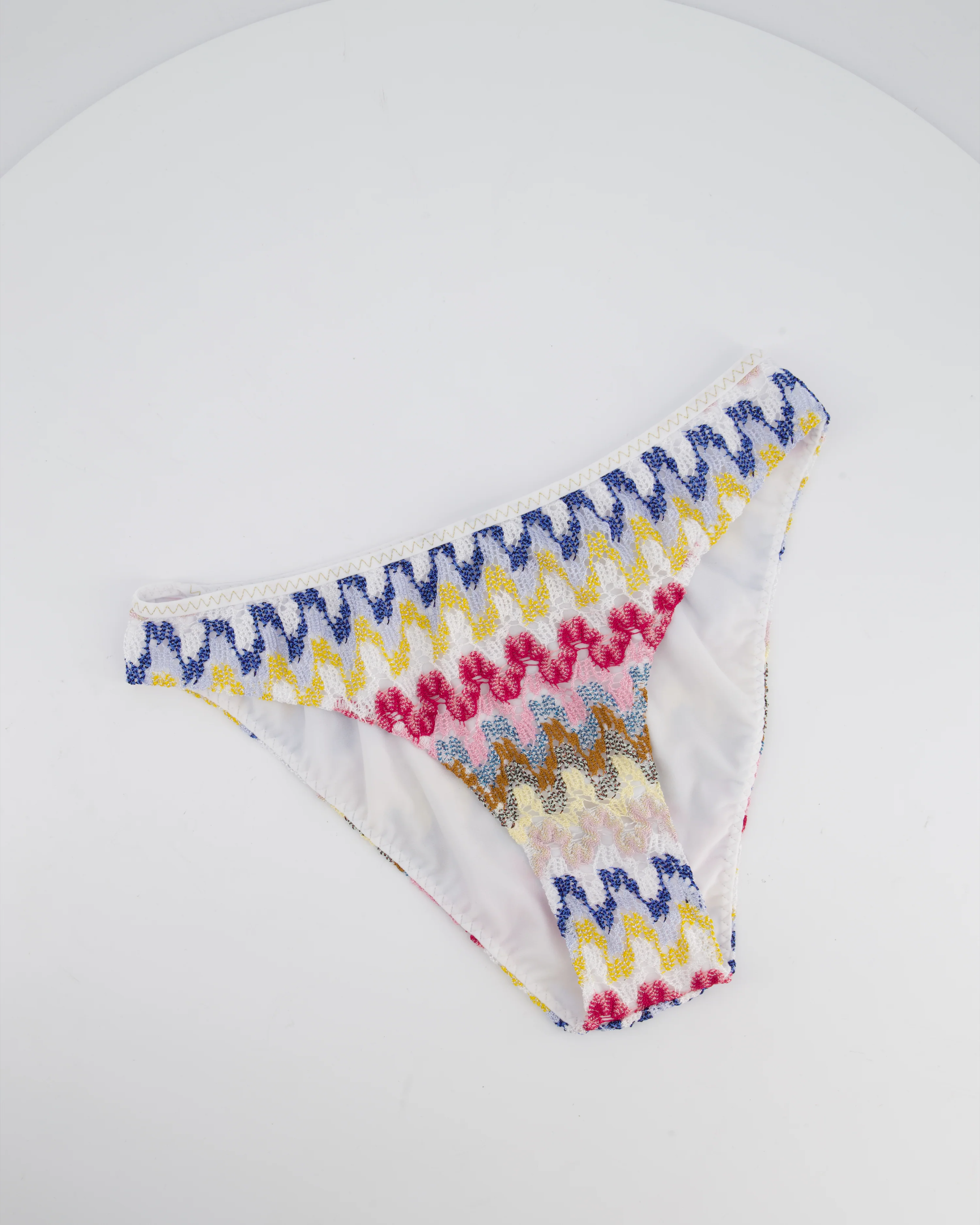 Missoni White and Multicolour Crochet Bikini Set Size IT 48 (UK 16) - Image 3