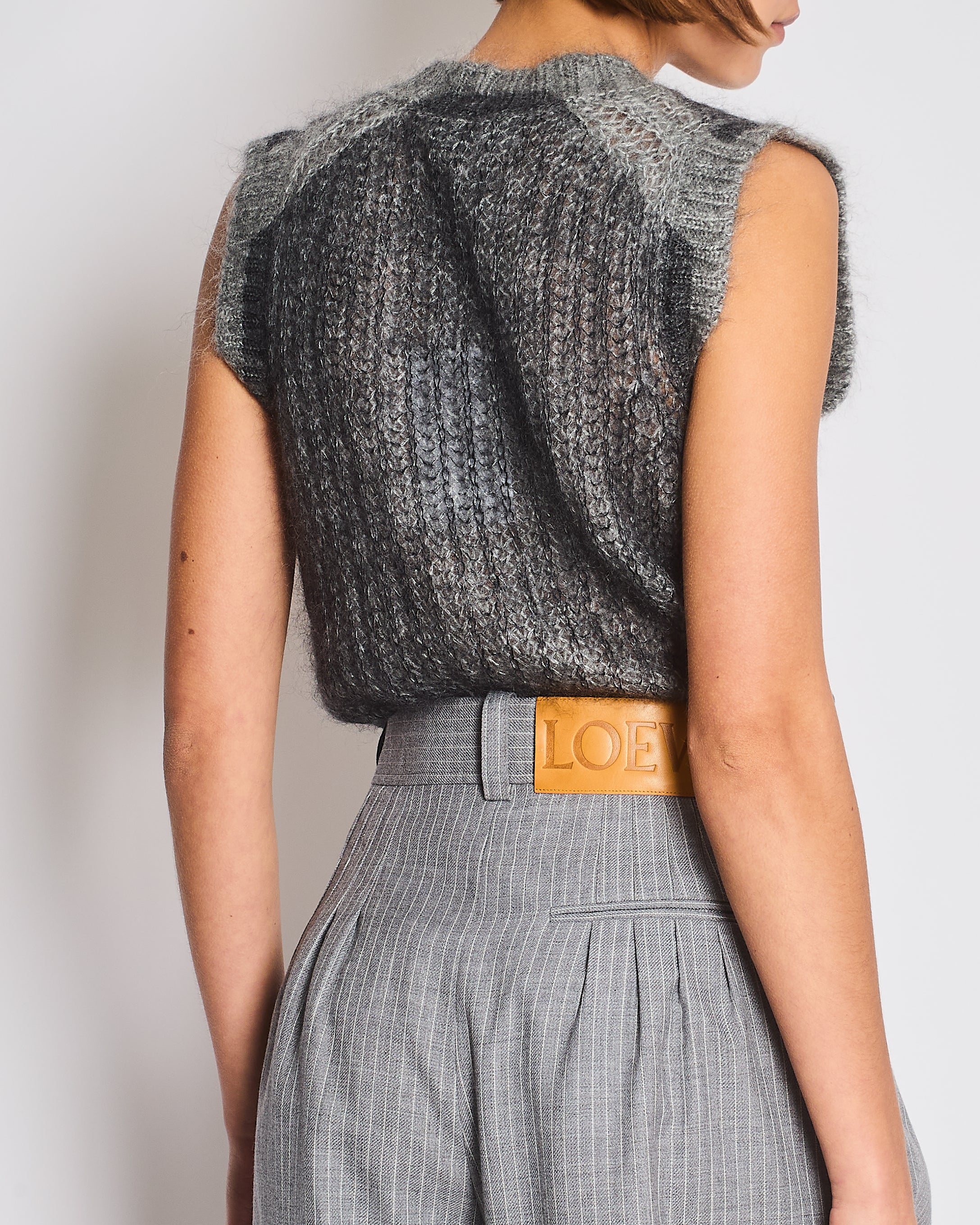 Prada Mohair Grey Long Vest IT 38 (UK 6) - Image 4