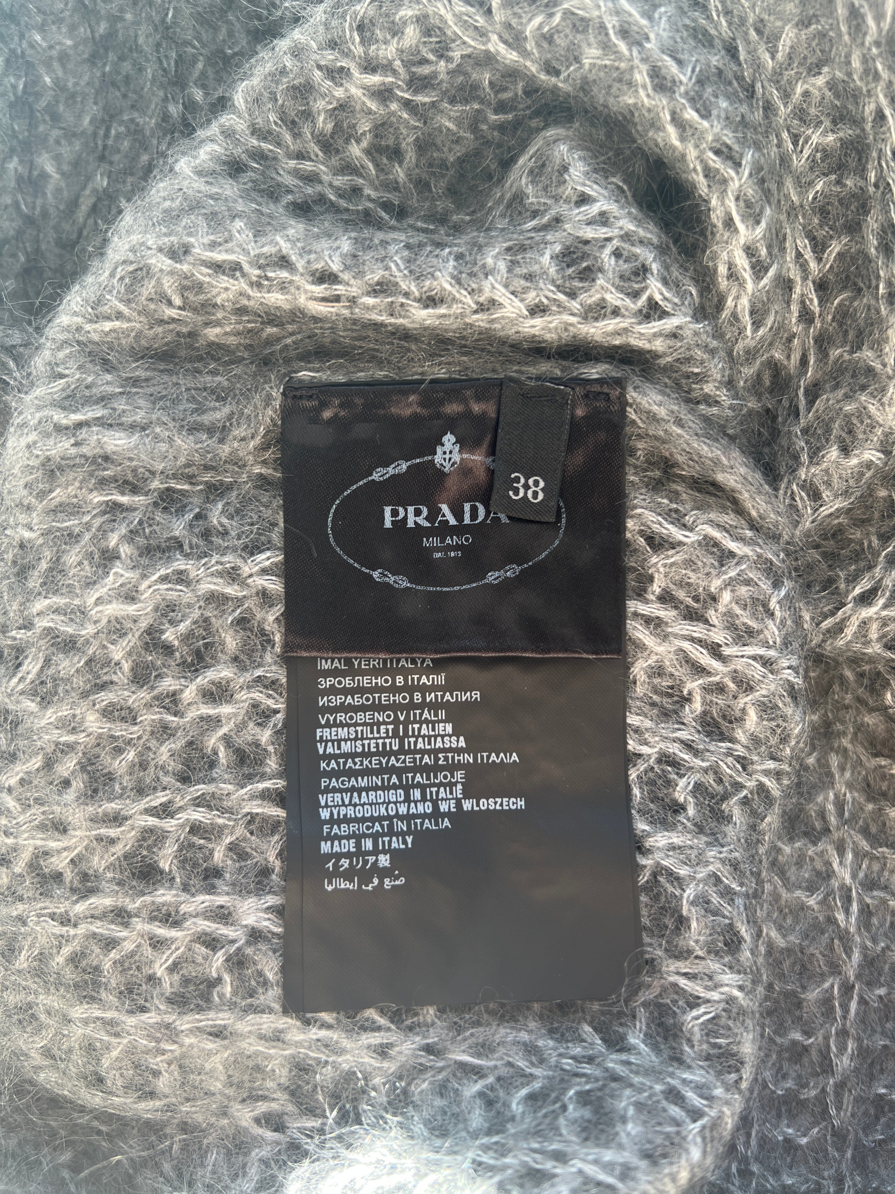 Prada Mohair Grey Long Vest IT 38 (UK 6) - Image 5