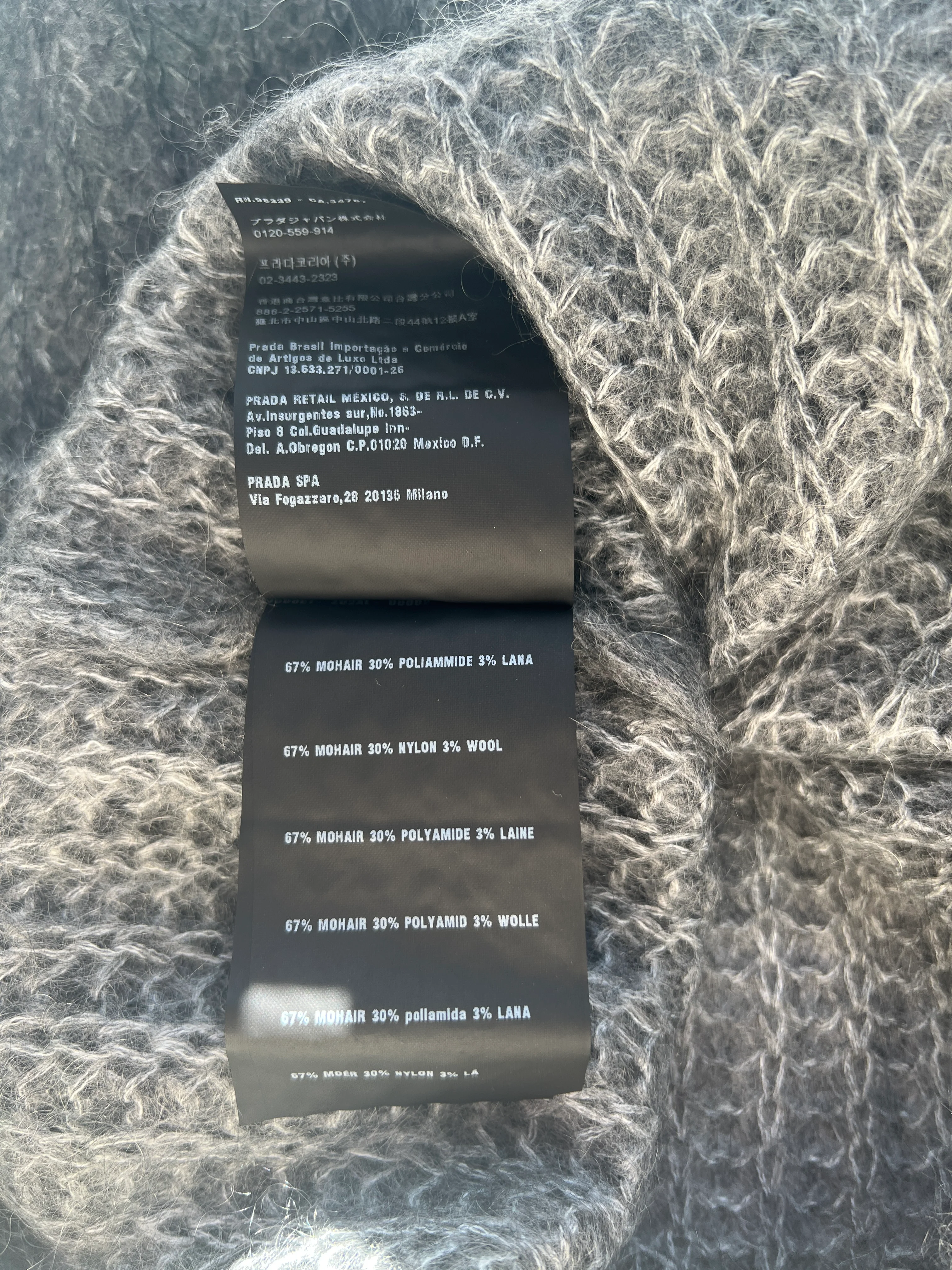 Prada Mohair Grey Long Vest IT 38 (UK 6) - Image 6