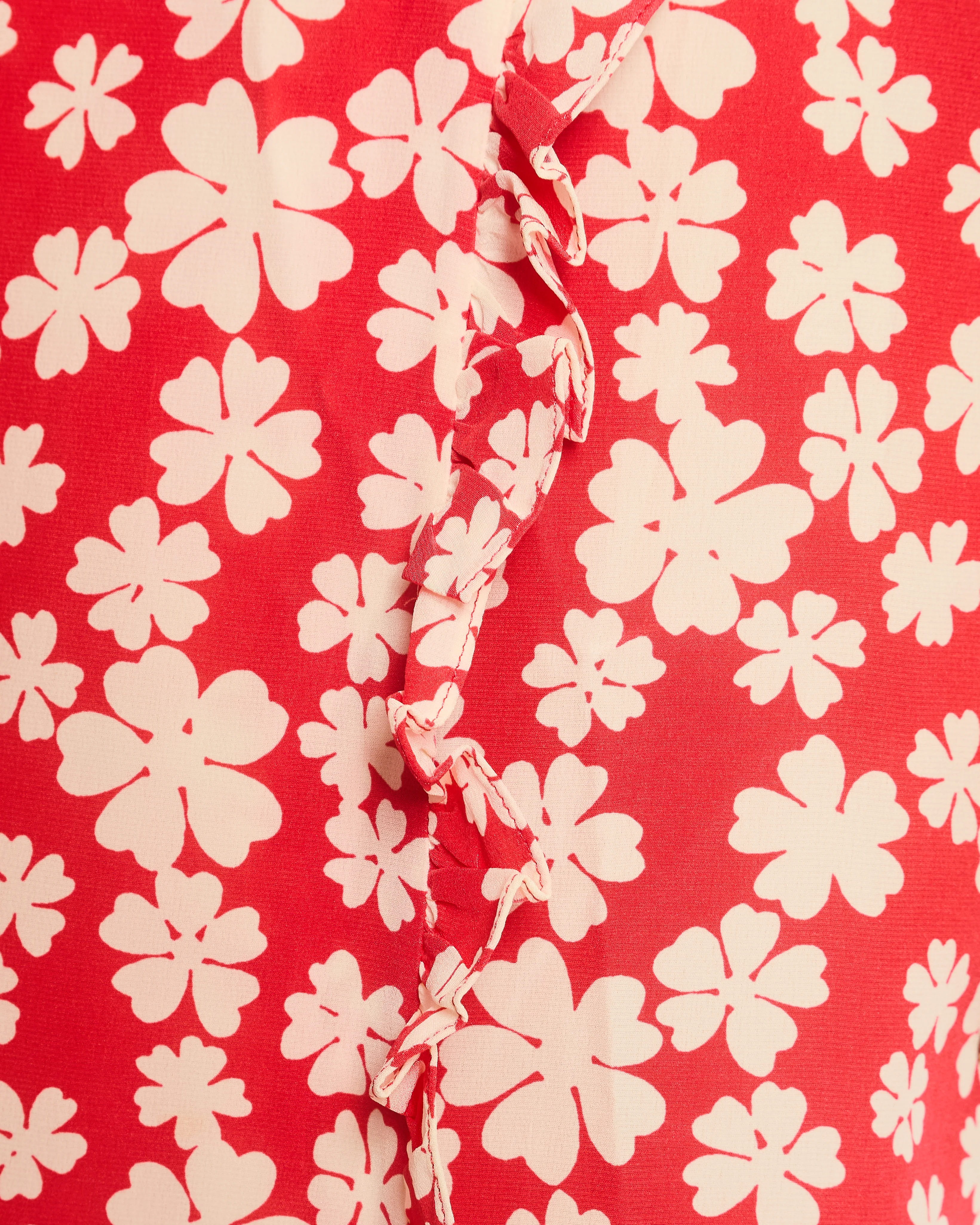 Miu Miu Red and White Floral Logo Maxi Skirt and Top Set with Small Logo Details Size IT 38 (UK 6) - Image 6