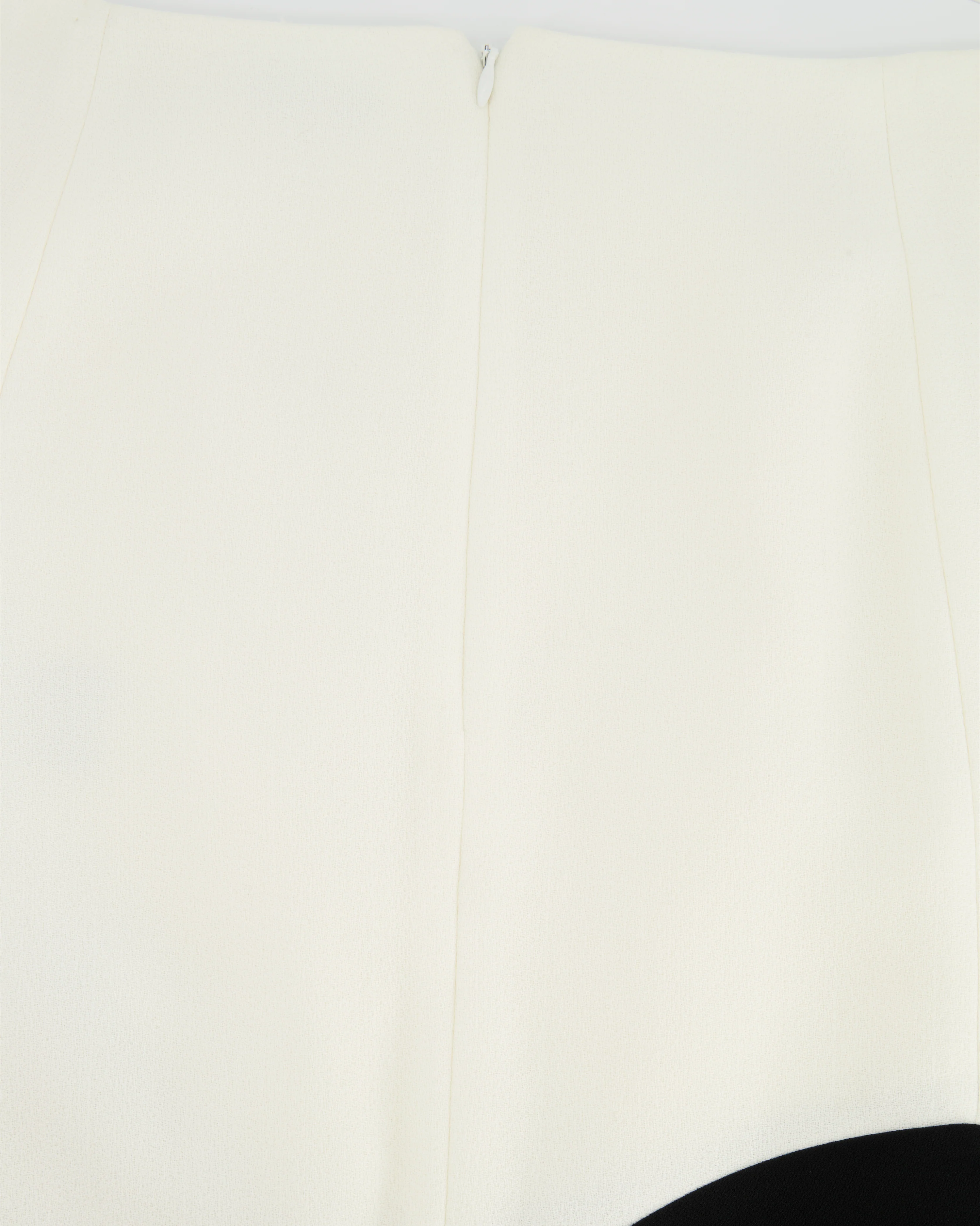 Mugler White Mini Skirt with Asymmetric Black Trim Detail Size FR 38 (UK 10) - Image 3