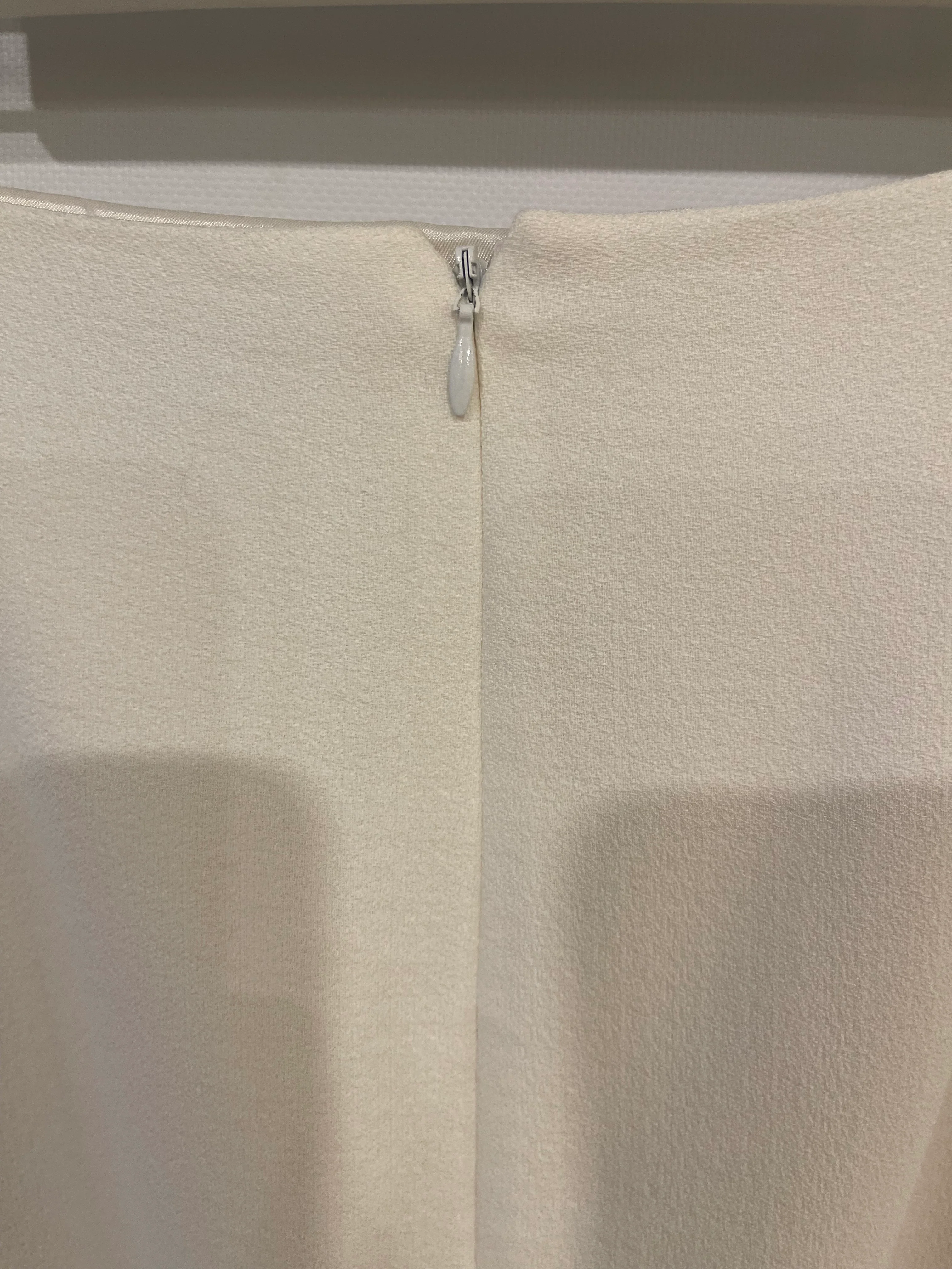 Mugler White Mini Skirt with Asymmetric Black Trim Detail Size FR 38 (UK 10) - Image 8