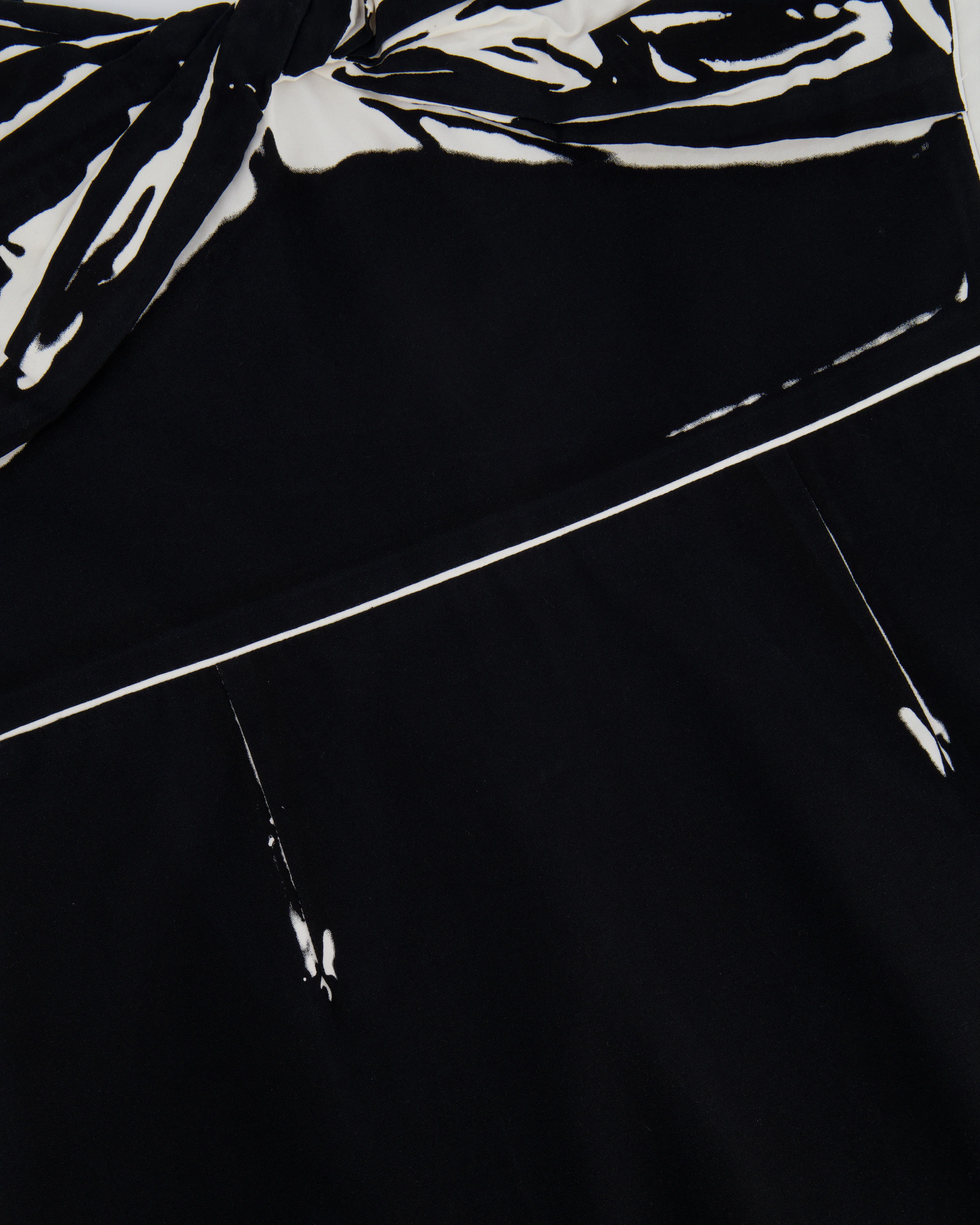 Prada Black Midi Sleeveless Dress with White Print Details Size IT 40 (UK 8) - Image 2