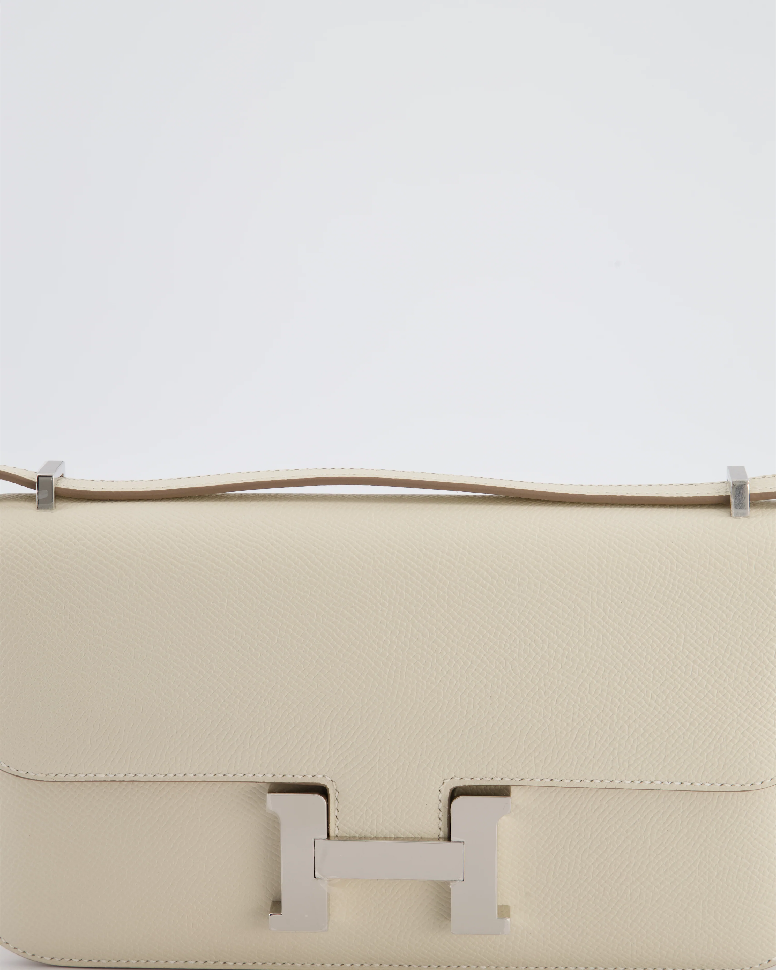 *NEW RELEASE* Hermès Constance 1-Elan Miroir Bag in Craie Epsom Leather with Palladium Hardware - Image 13