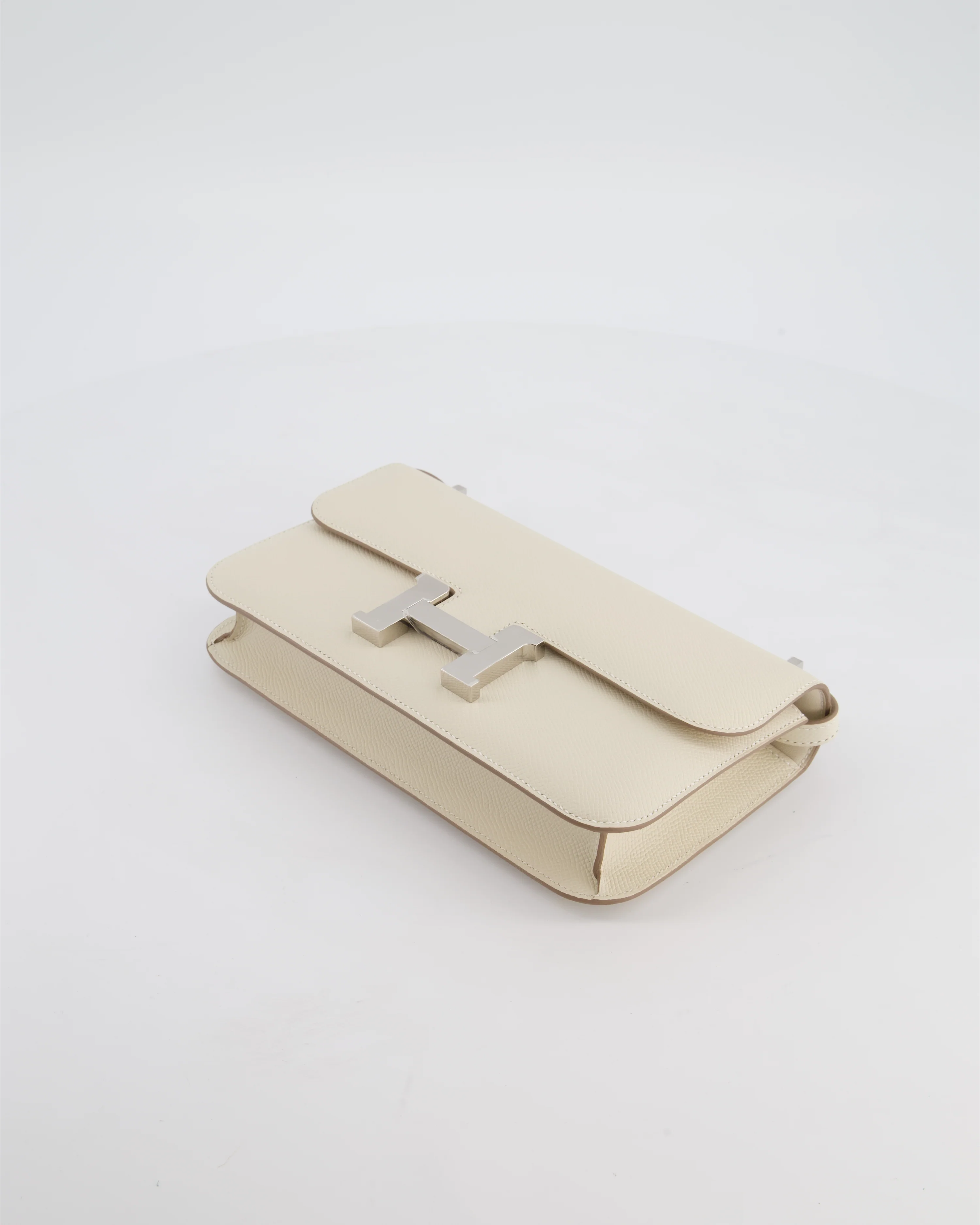 *NEW RELEASE* Hermès Constance 1-Elan Miroir Bag in Craie Epsom Leather with Palladium Hardware - Image 19
