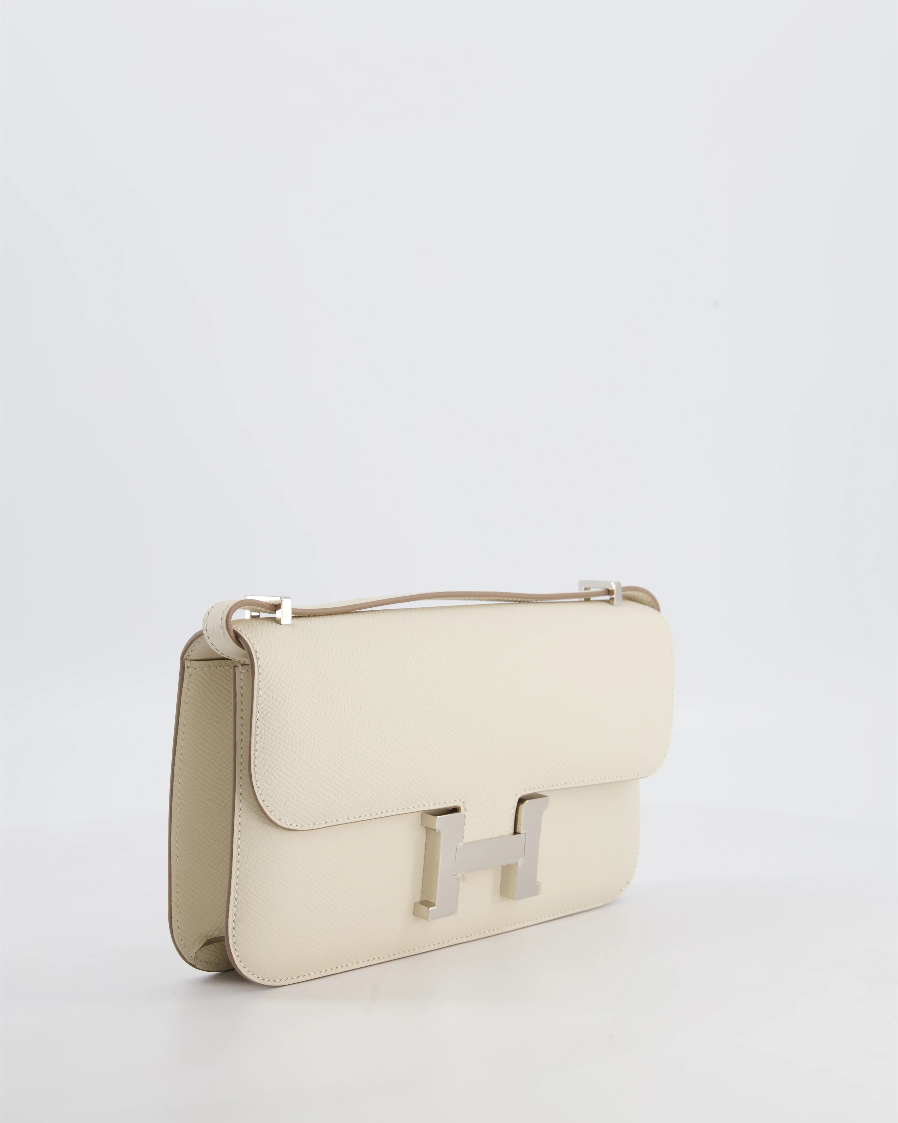 *NEW RELEASE* Hermès Constance 1-Elan Miroir Bag in Craie Epsom Leather with Palladium Hardware - Image 4