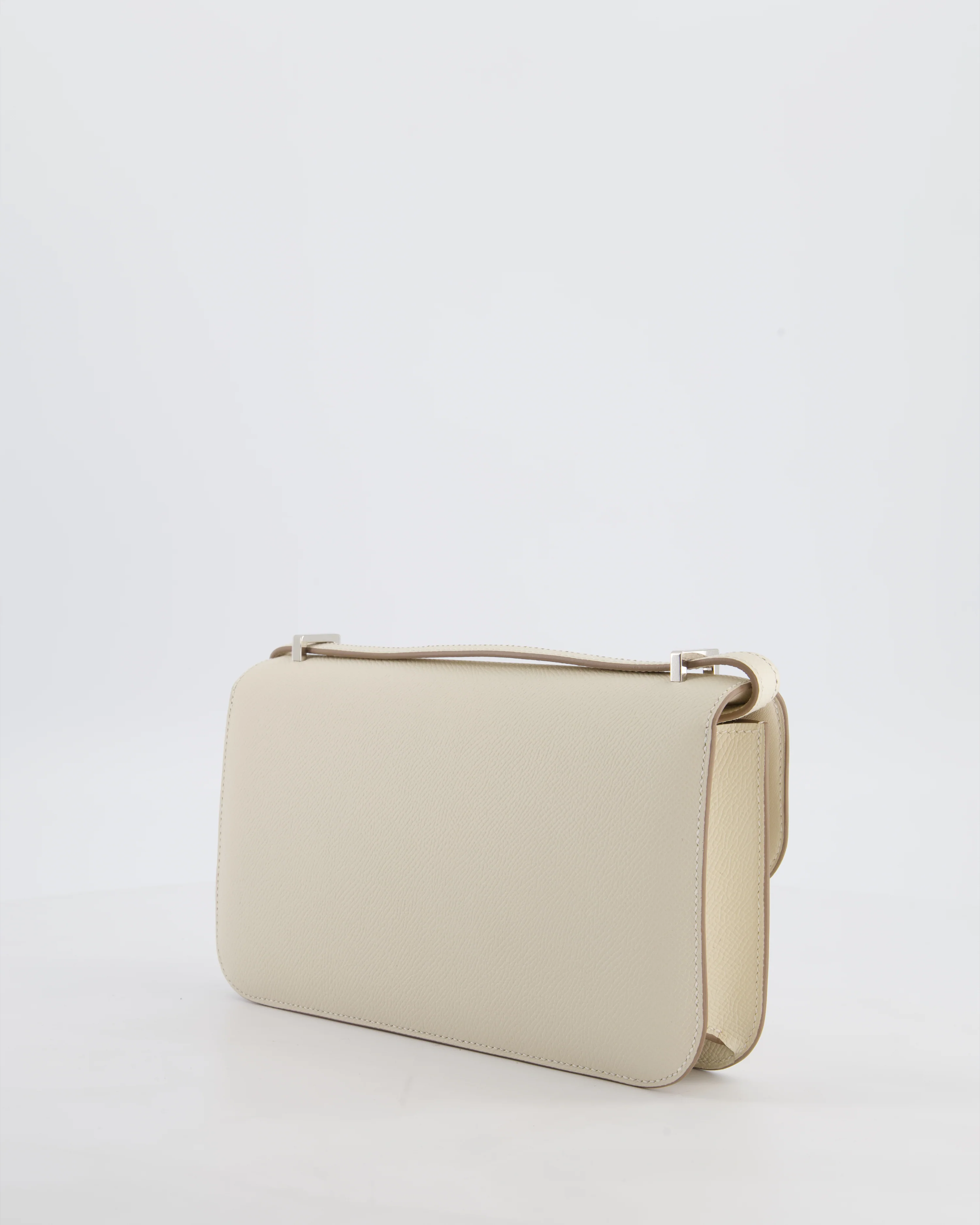 *NEW RELEASE* Hermès Constance 1-Elan Miroir Bag in Craie Epsom Leather with Palladium Hardware - Image 6