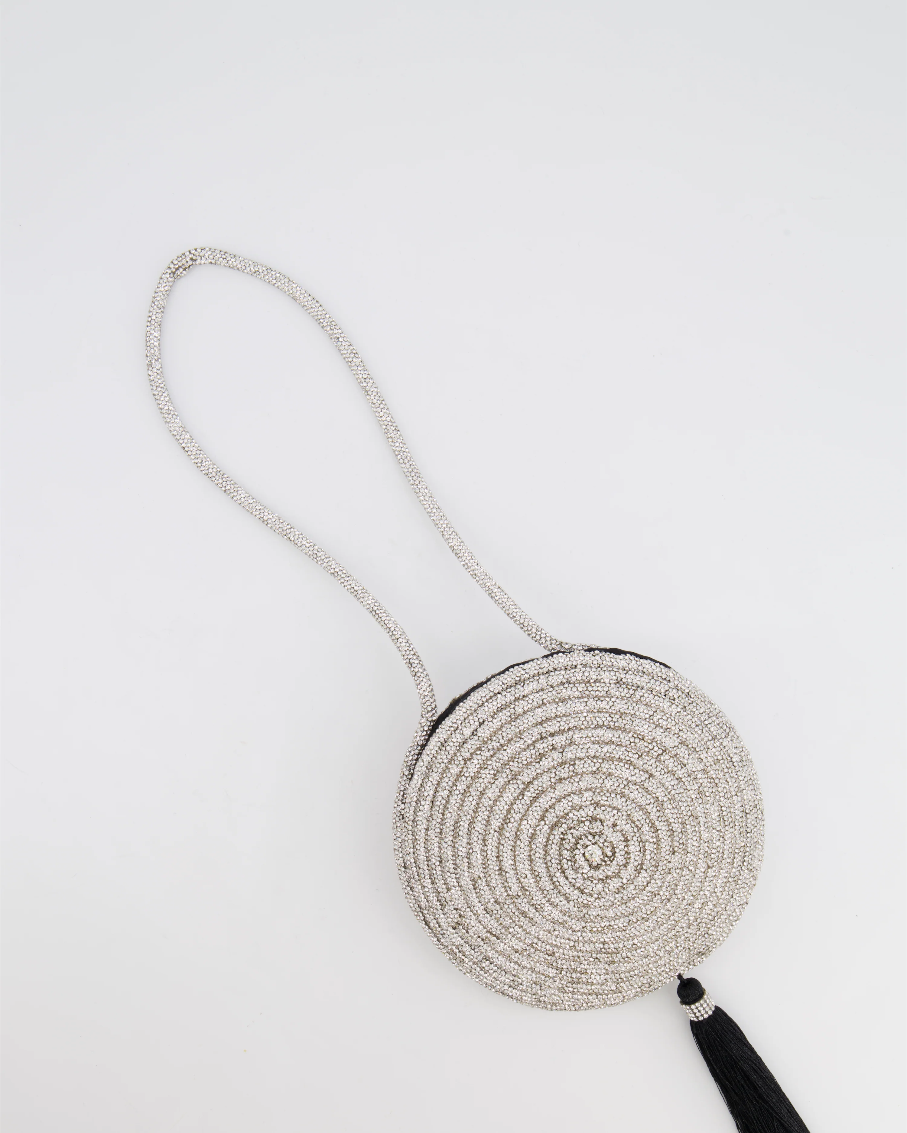 Nué Crystal Spiral Round Small Bag with Black Tassel Detail RRP £640 - Image 20