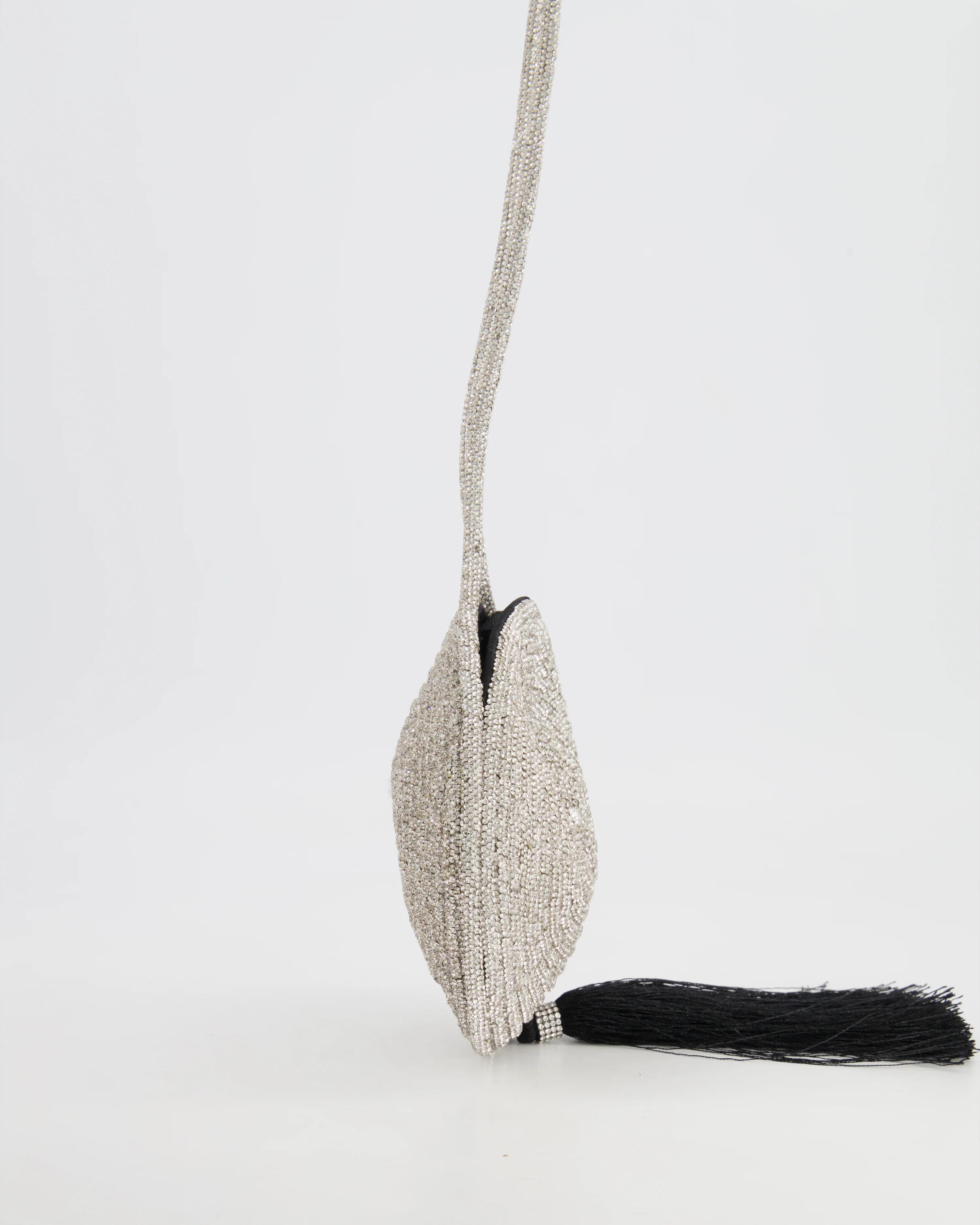 Nué Crystal Spiral Round Small Bag with Black Tassel Detail RRP £640 - Image 4