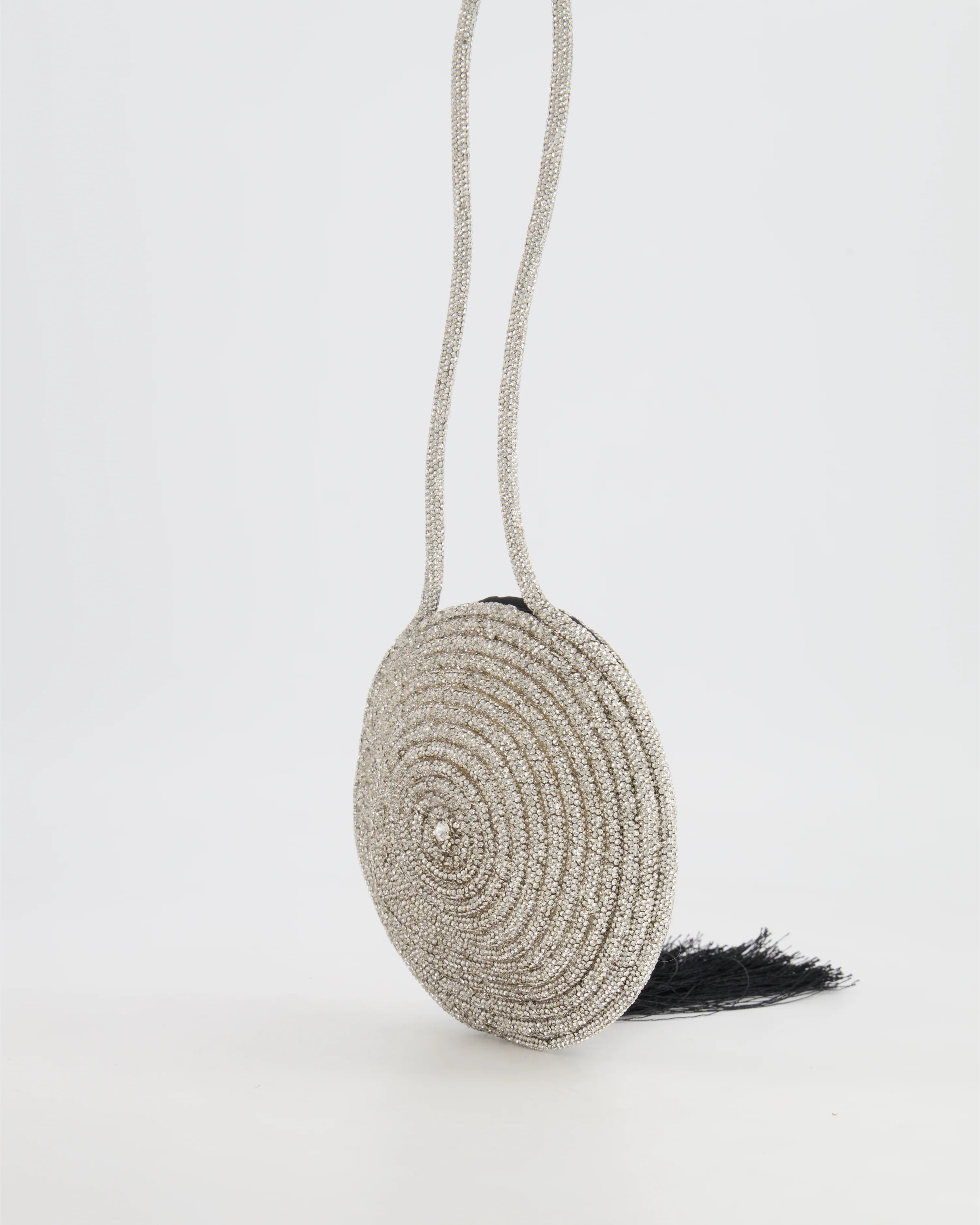 Nué Crystal Spiral Round Small Bag with Black Tassel Detail RRP £640 - Image 5