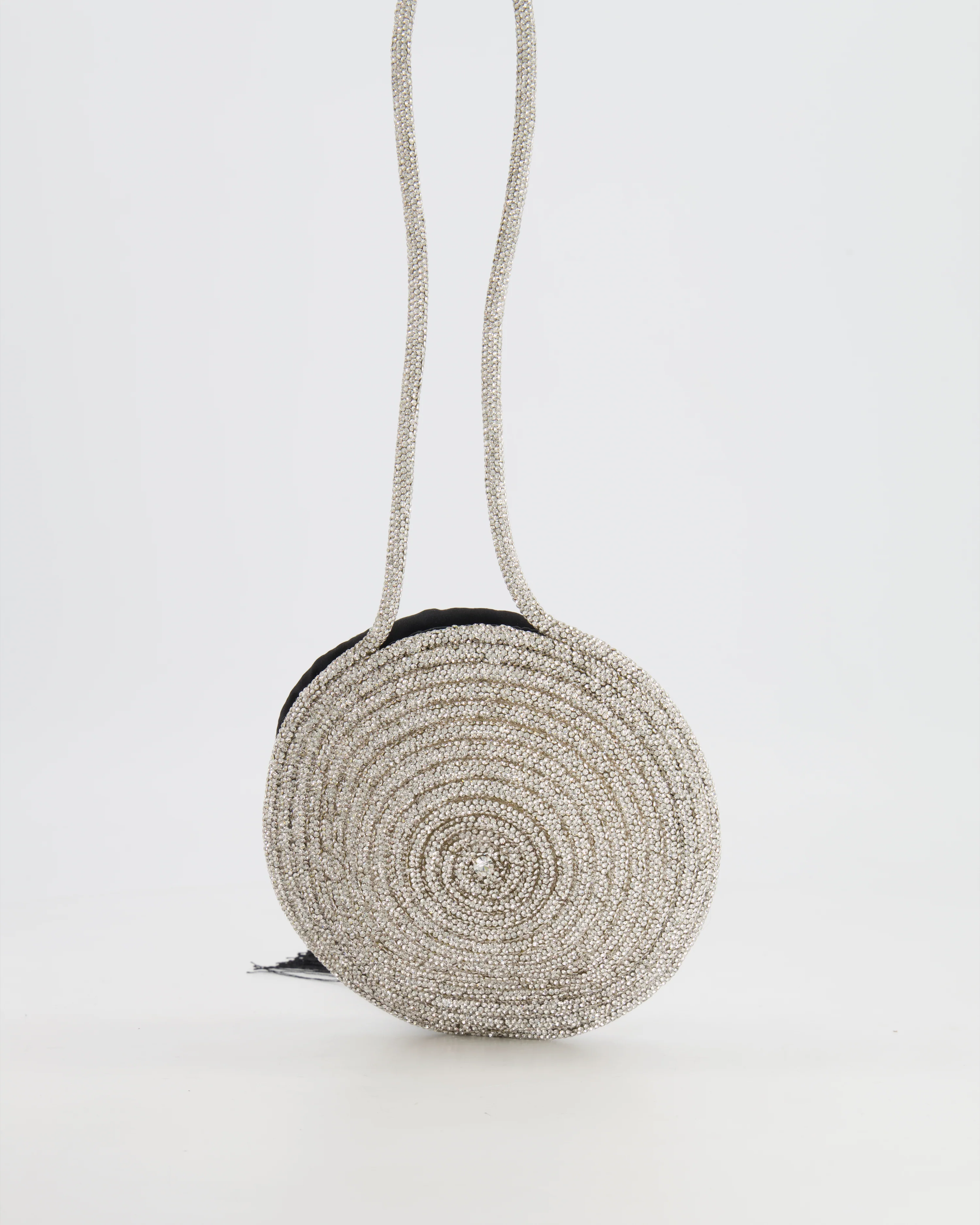 Nué Crystal Spiral Round Small Bag with Black Tassel Detail RRP £640 - Image 6