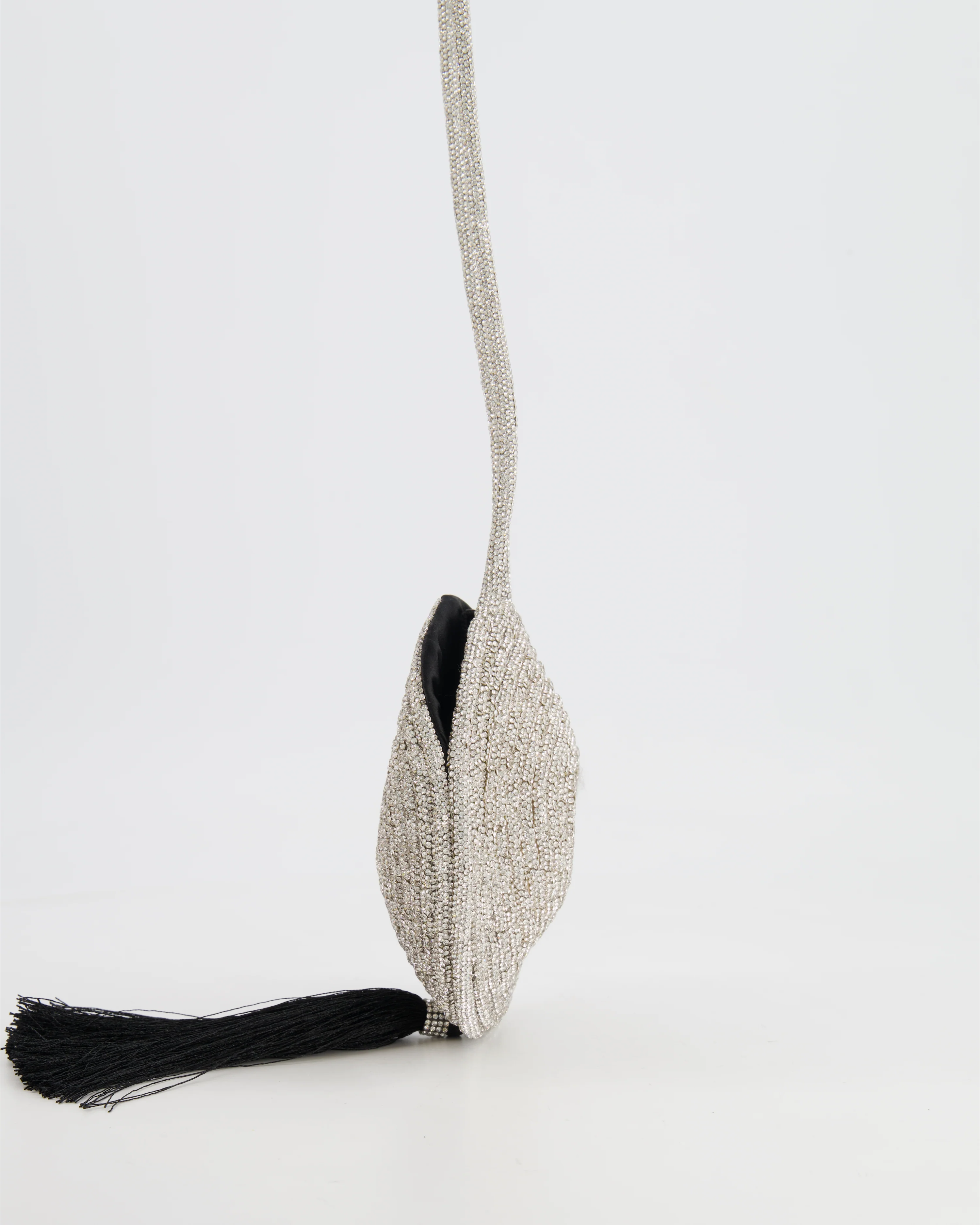 Nué Crystal Spiral Round Small Bag with Black Tassel Detail RRP £640 - Image 8