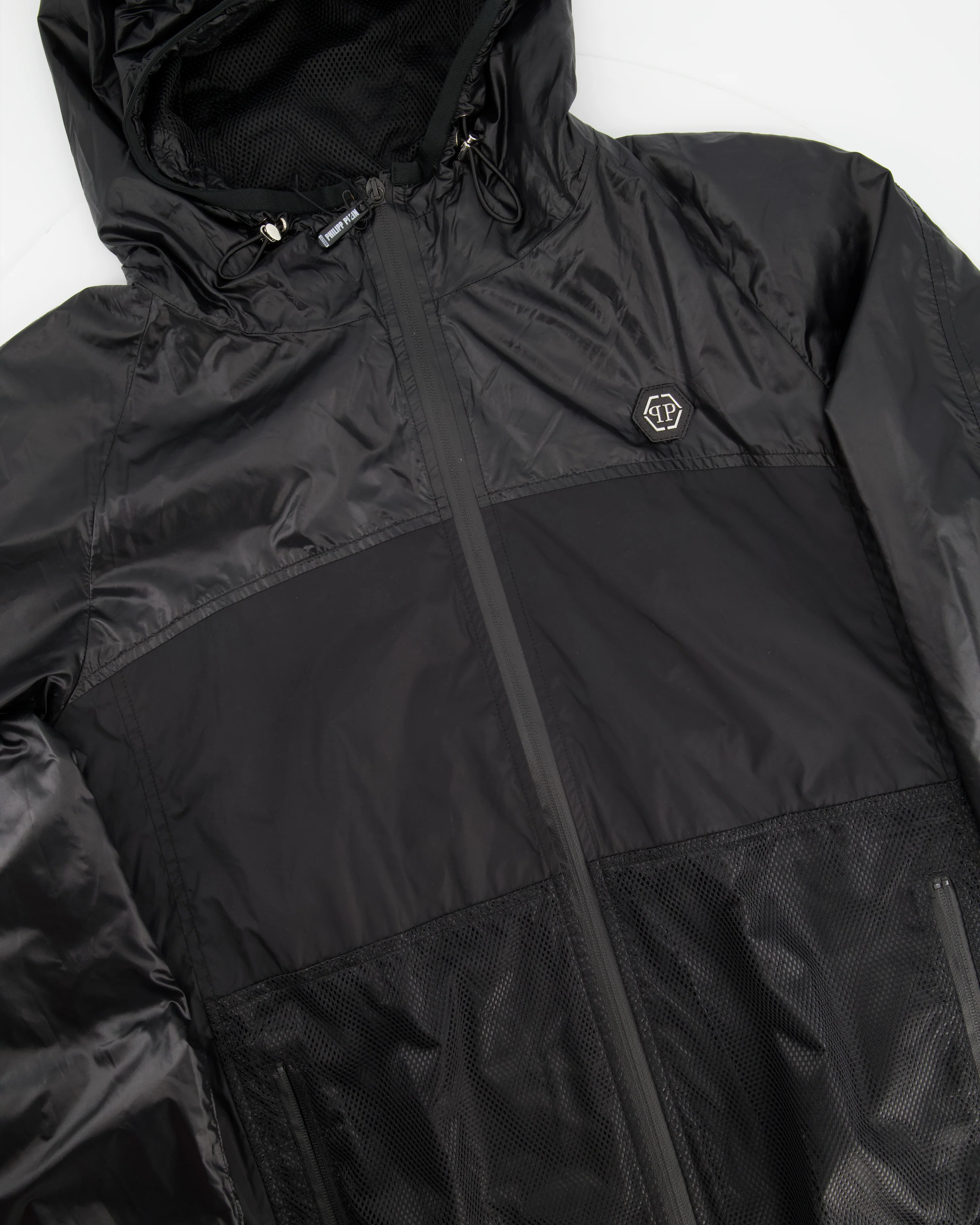 Philipp Plein Menswear Active Black Hooded Windbreaker Size XXXL (UK 48) - Image 5