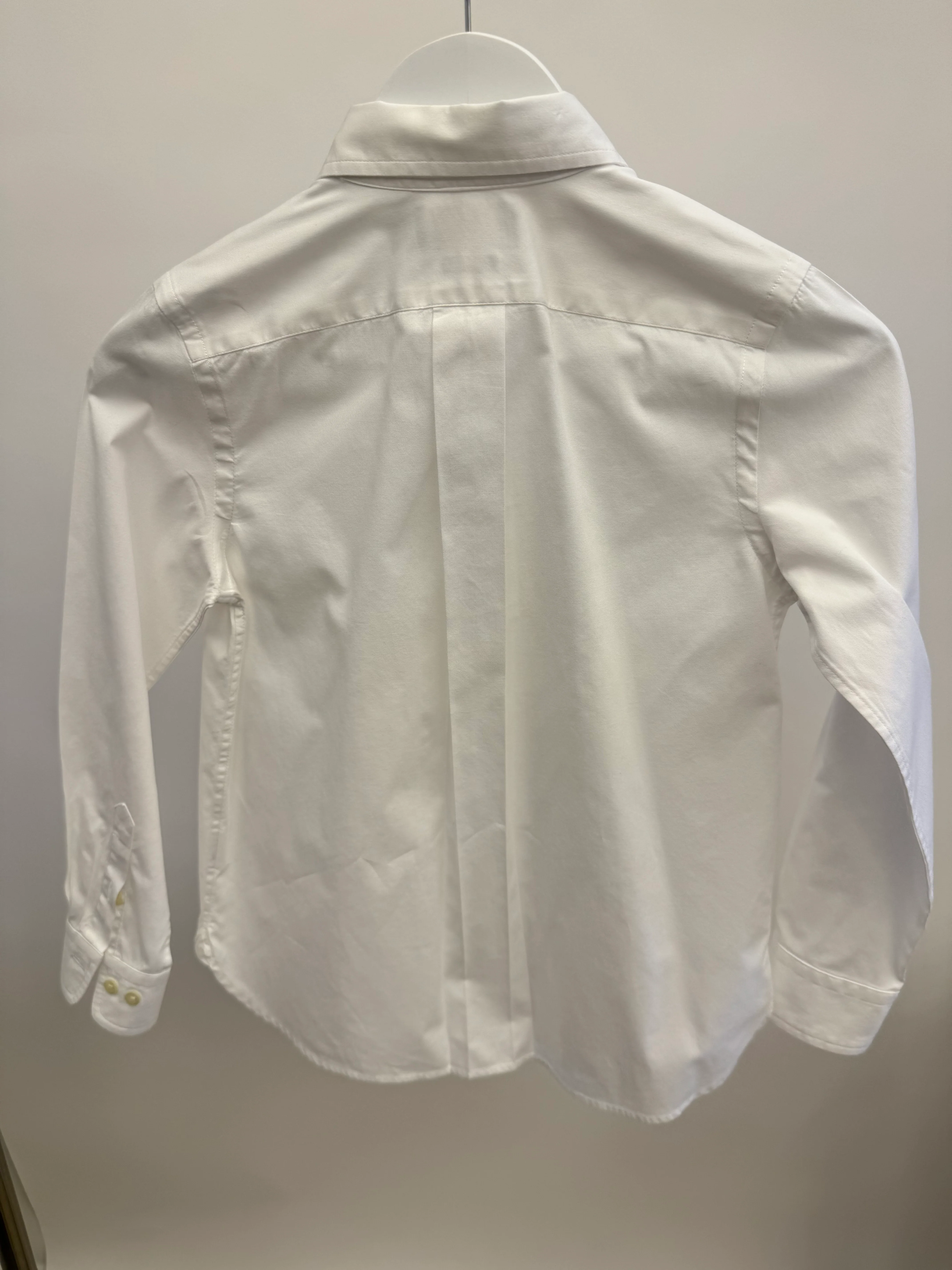 Polo Ralph Lauren Kids White Cotton Shirt with Logo Detail Size 10 years&nbsp; - Image 5