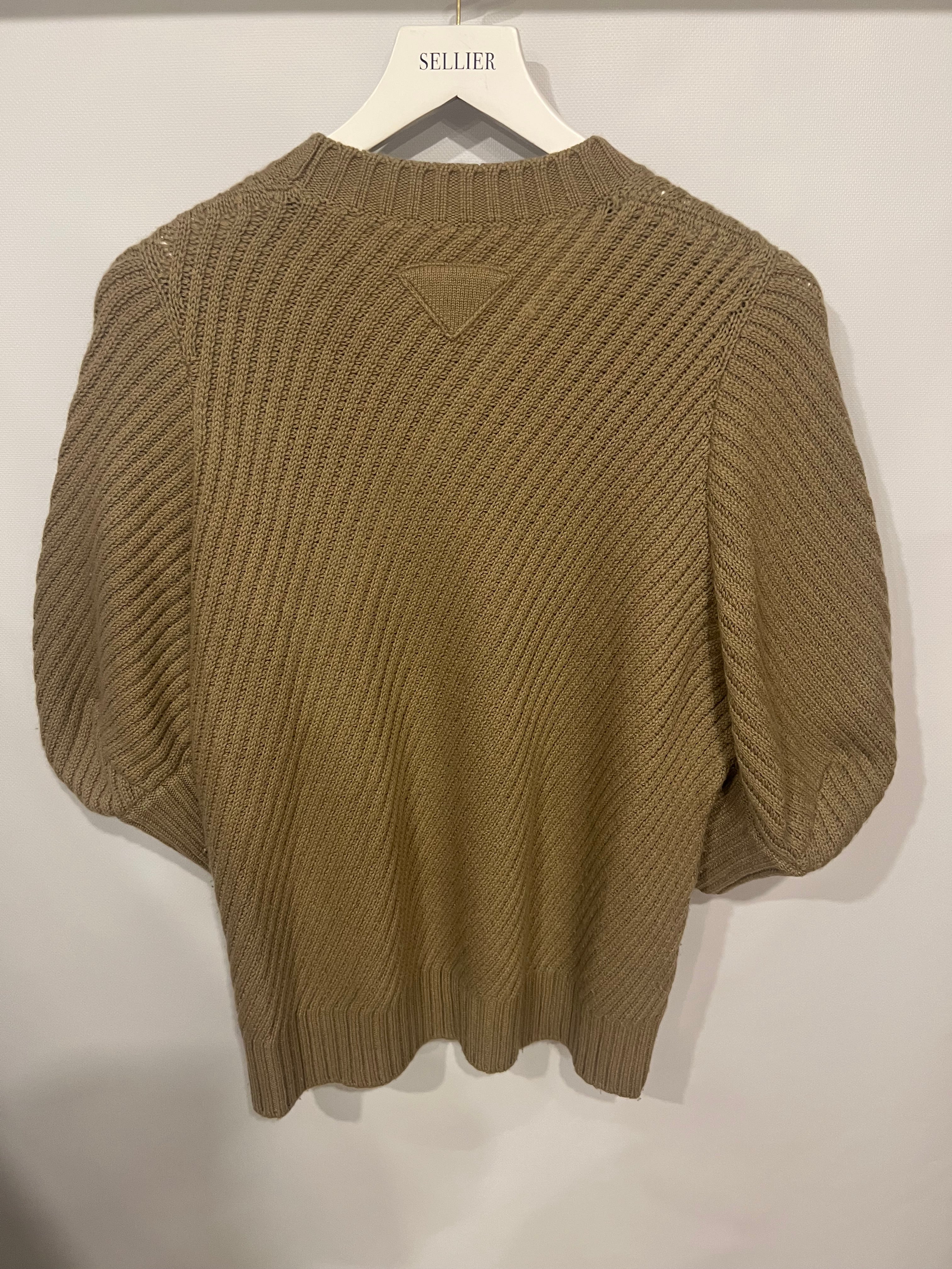 Prada Beige Cashmere Knit Puff-Sleeve Jumper Size IT 40 (UK 8) RRP £1,850 - Image 6