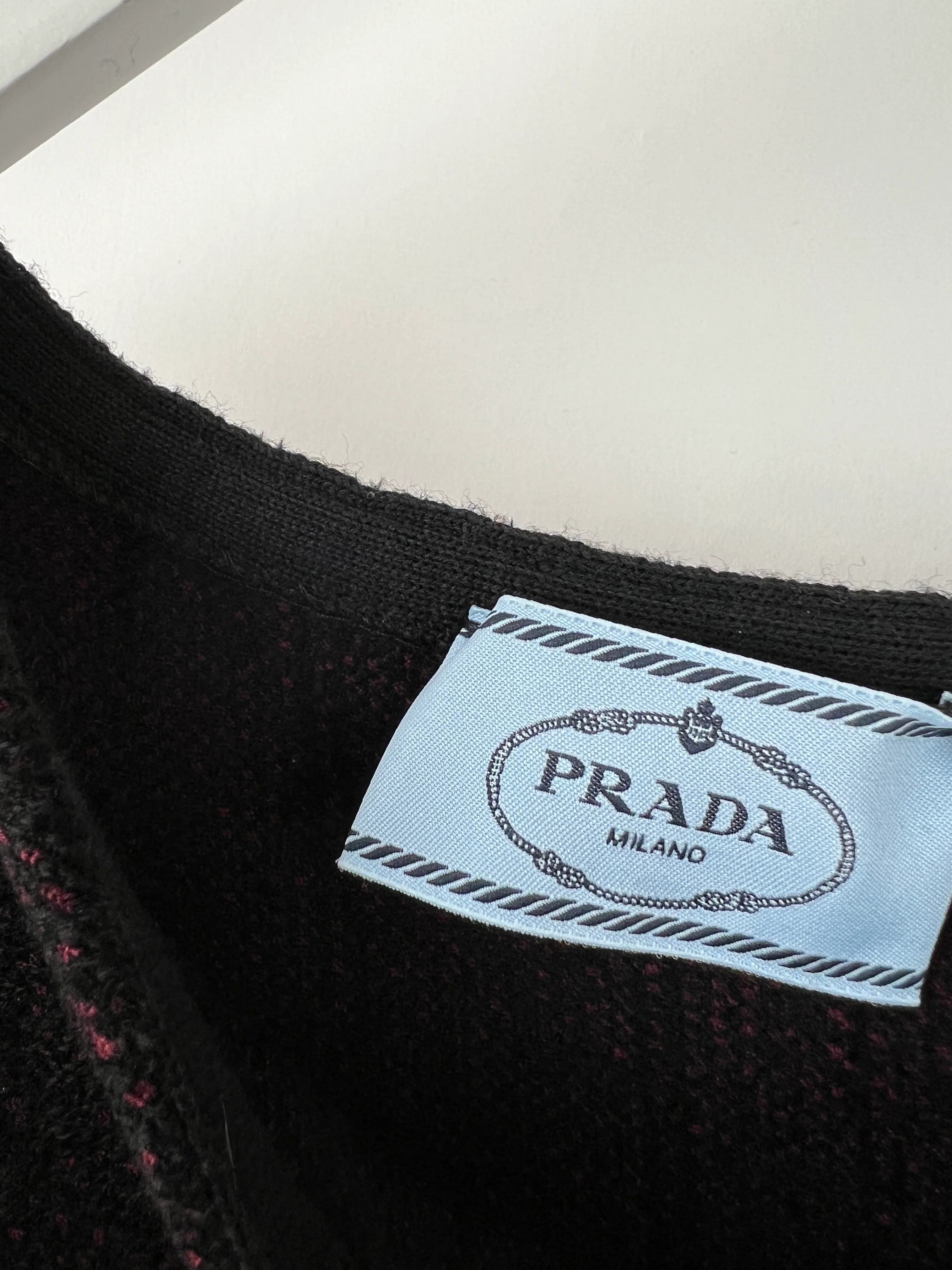 Prada Black and Burgundy Sleeveless Midi Dress Size IT 44 (UK 12) - Image 13